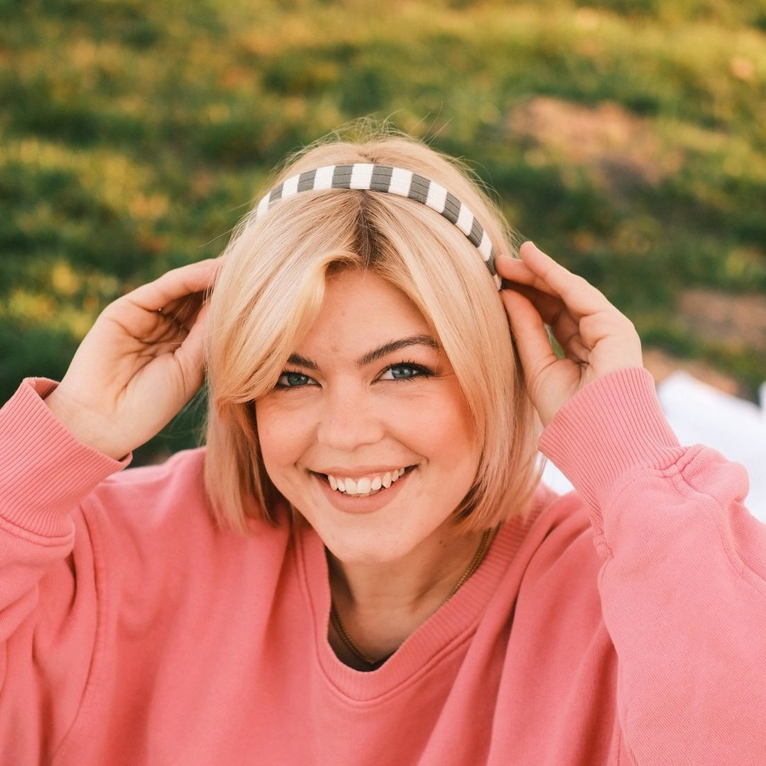 Anna - gestreift Grün