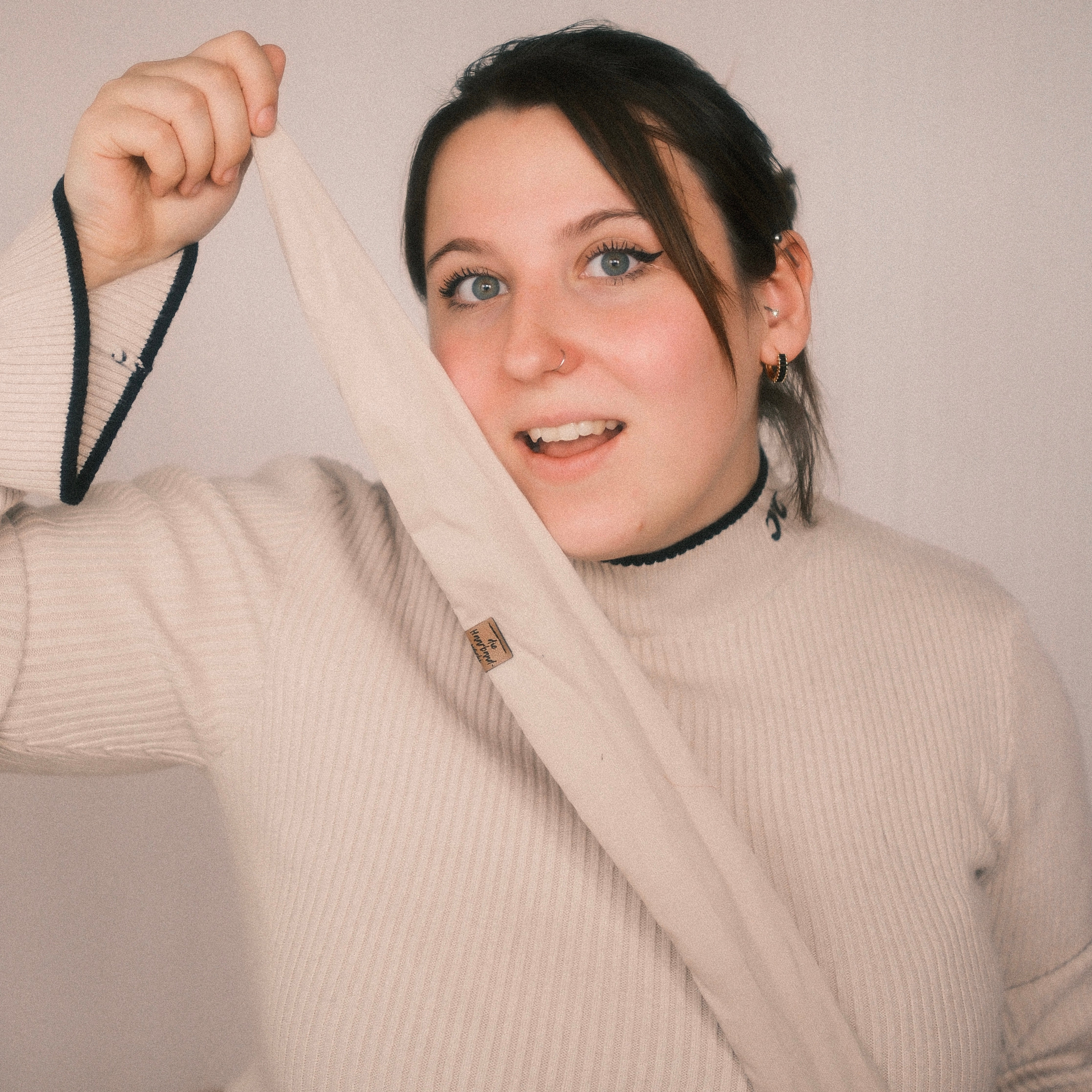 Drahthaarband - Feincord Beige