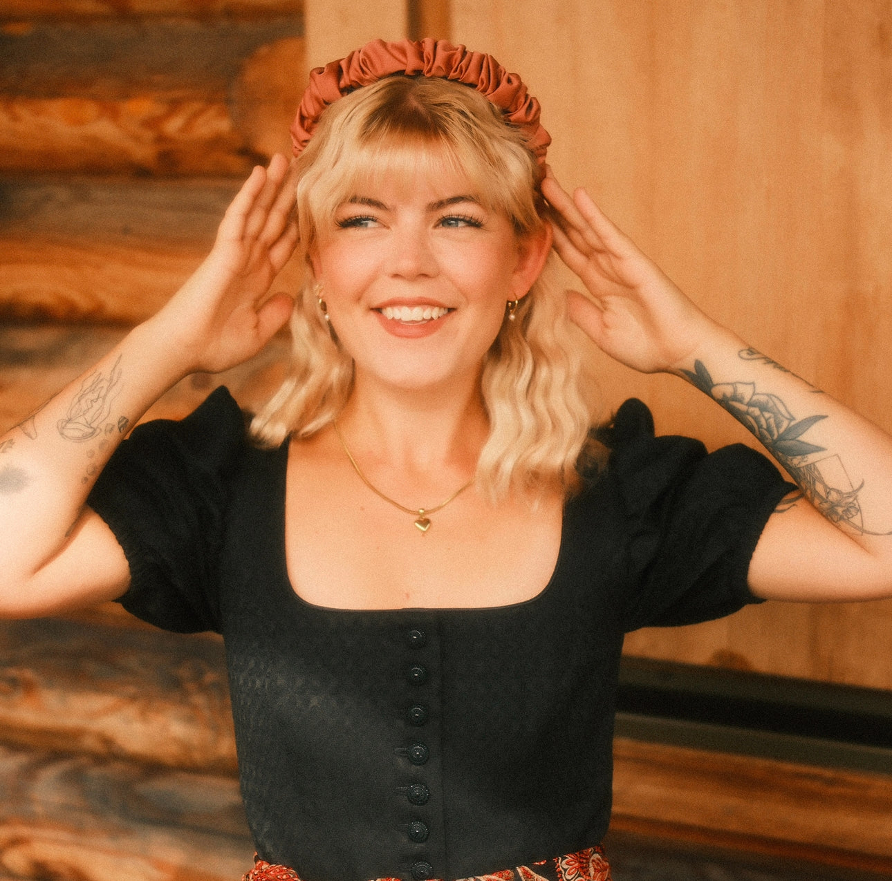 Ronja - Satin Kupferpfirsich