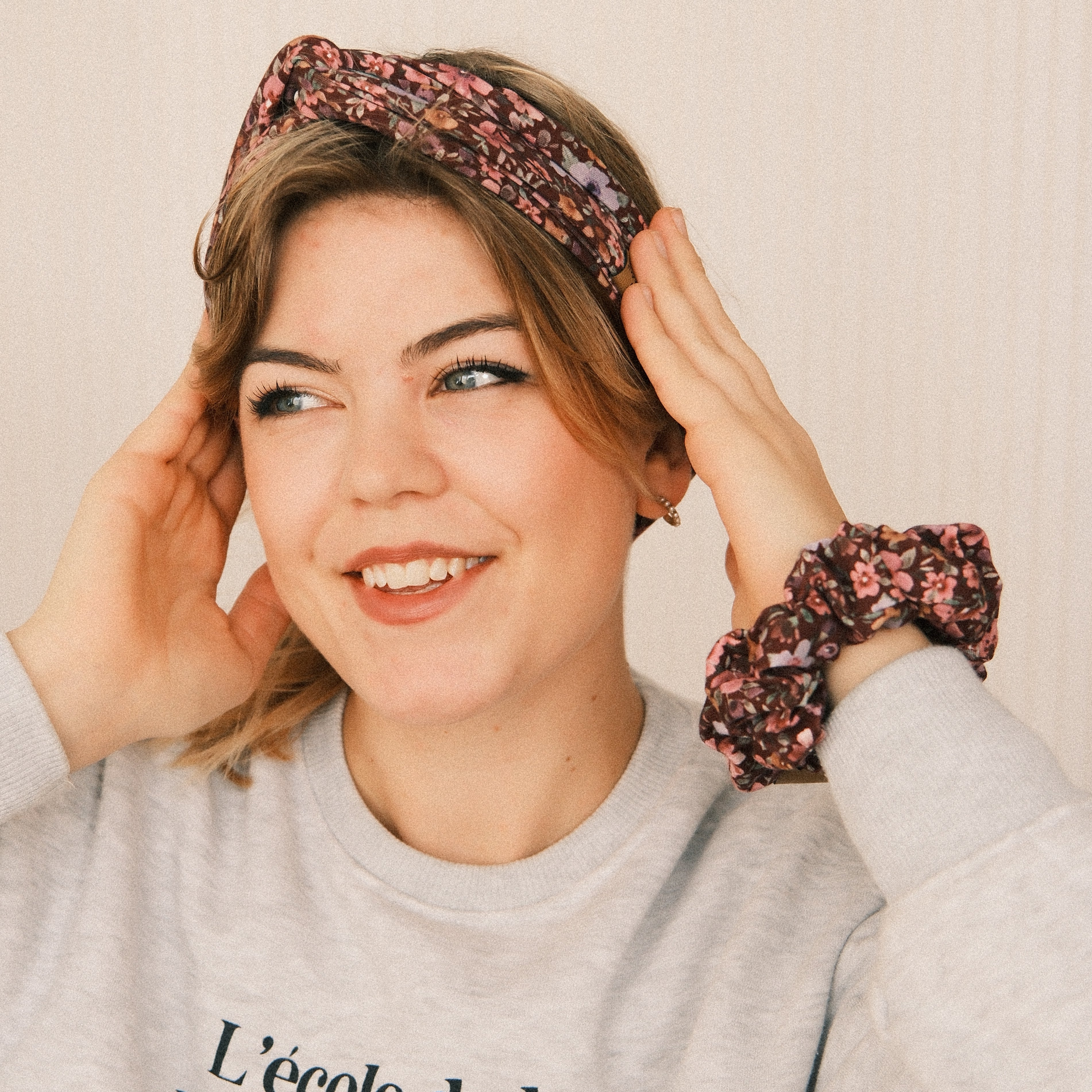 Drahthaarband schmal - Cottage Garden Berry