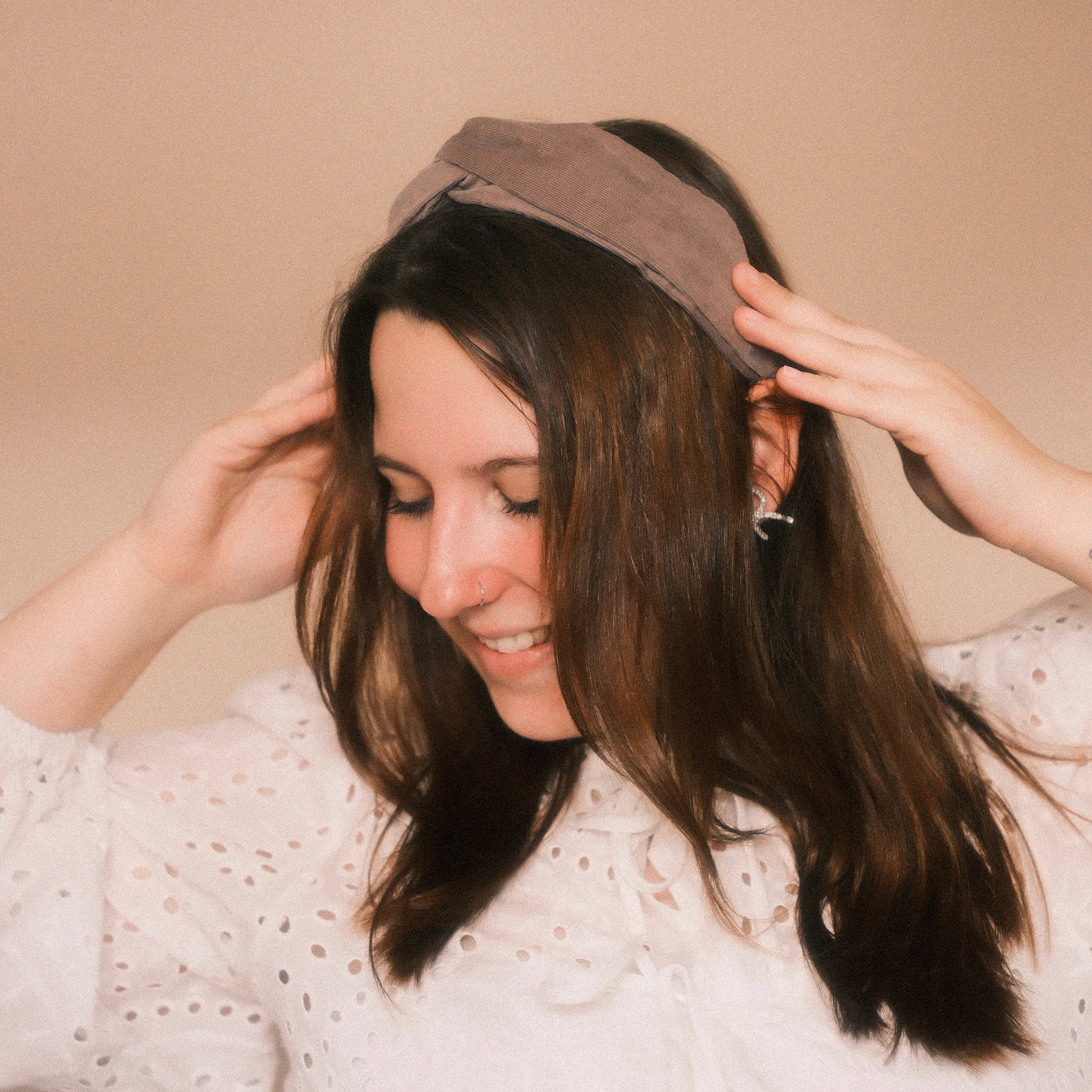 Viky Haarreif - Feincord Hellbraun