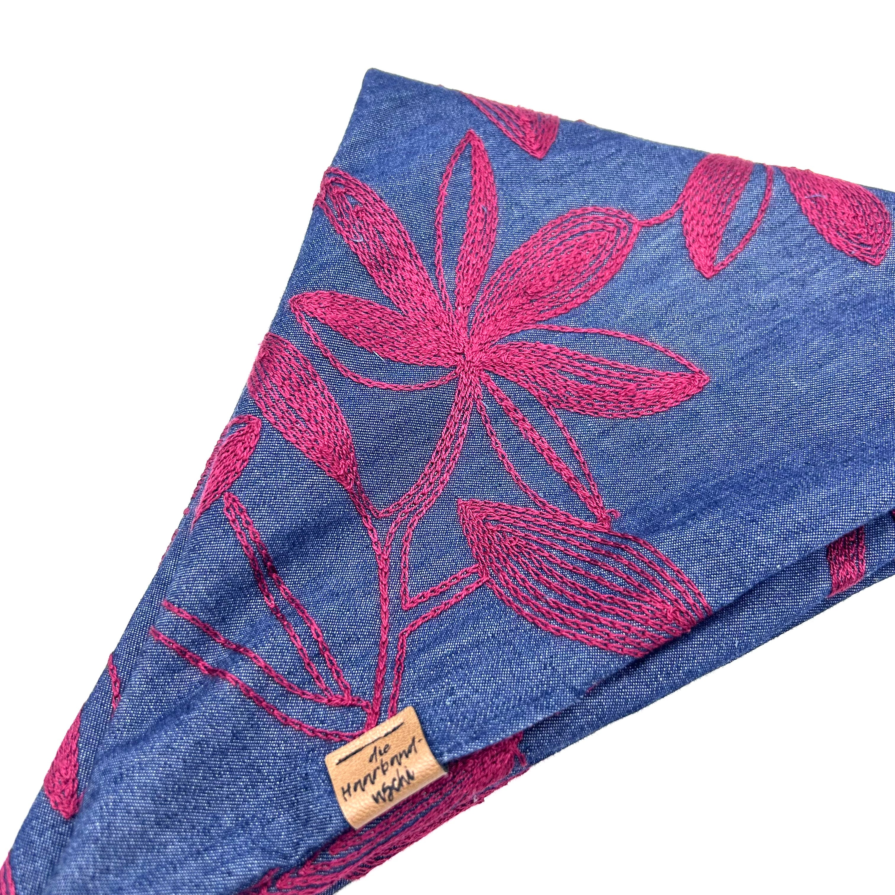 Bandana - Jeans Boho rot