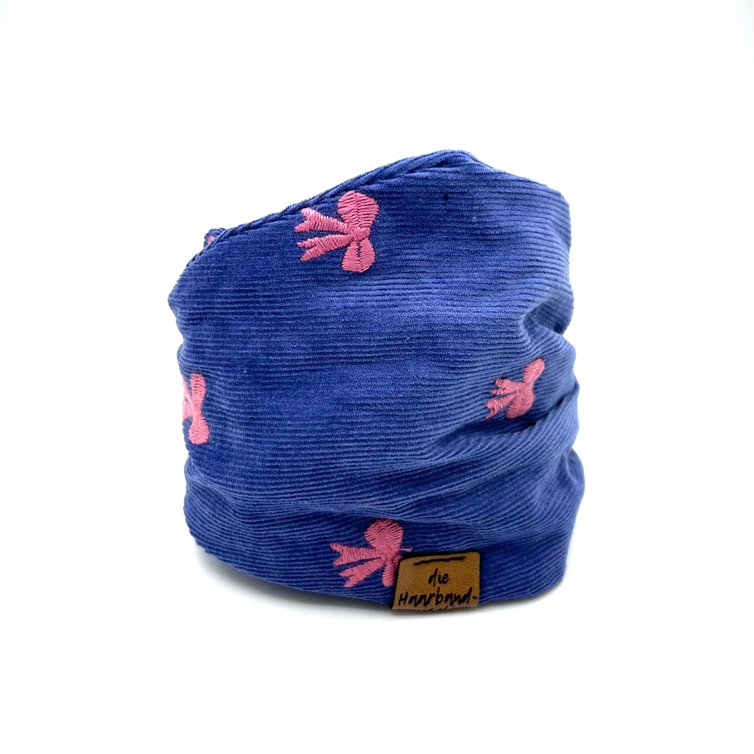 Dutti -Feincord Schleife Blau