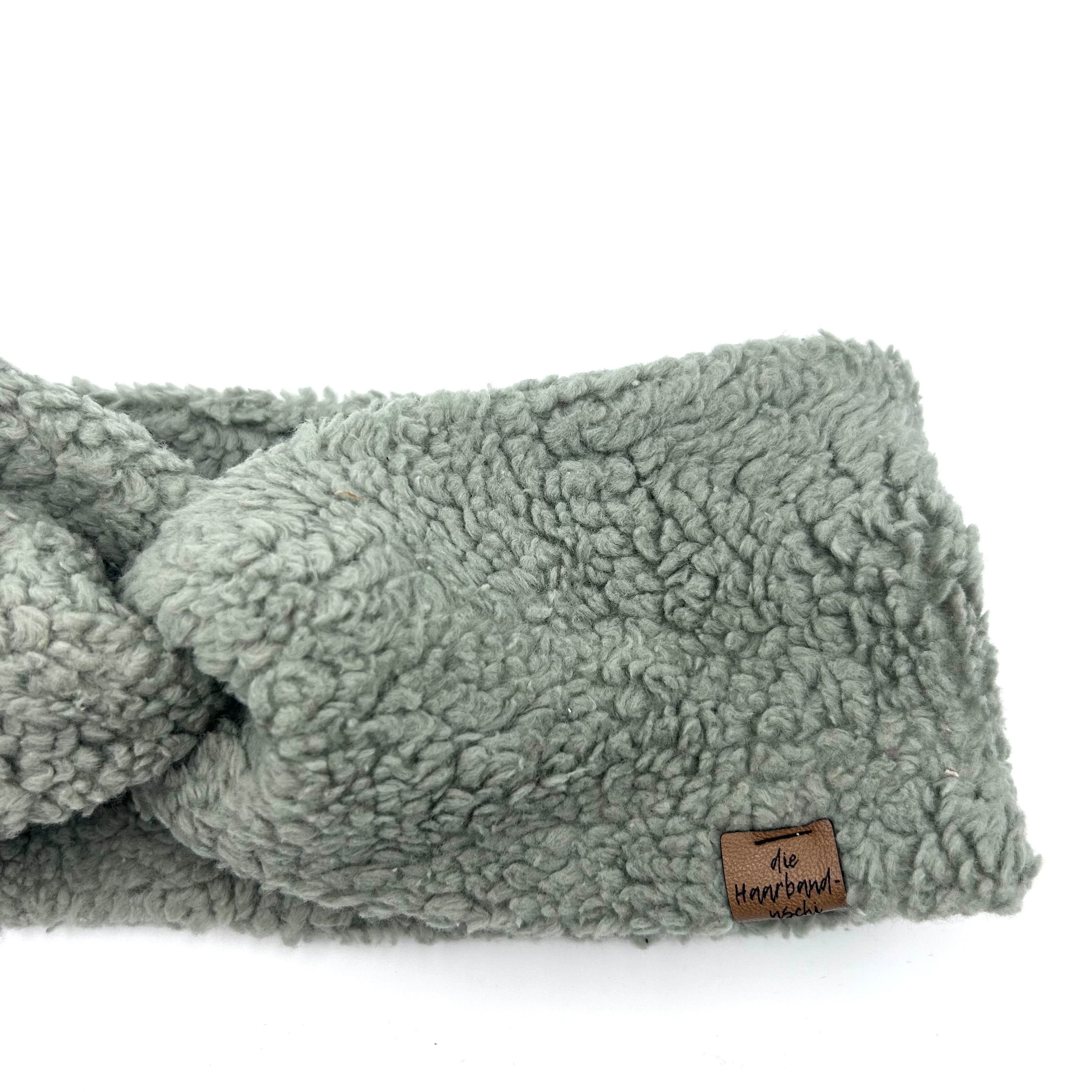 Basic Haarband - Teddy Dark Matcha