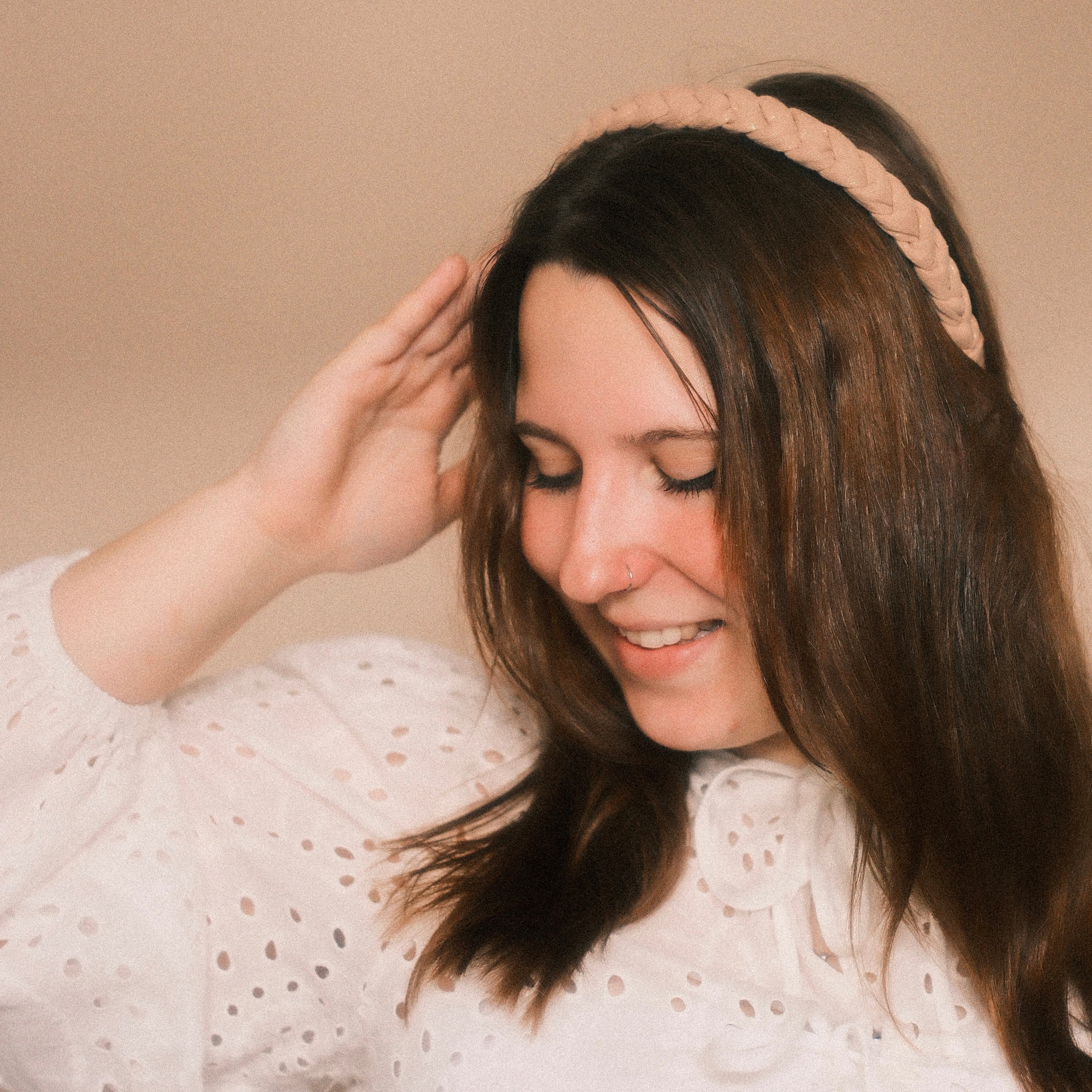 Leni - Glitzer Beige