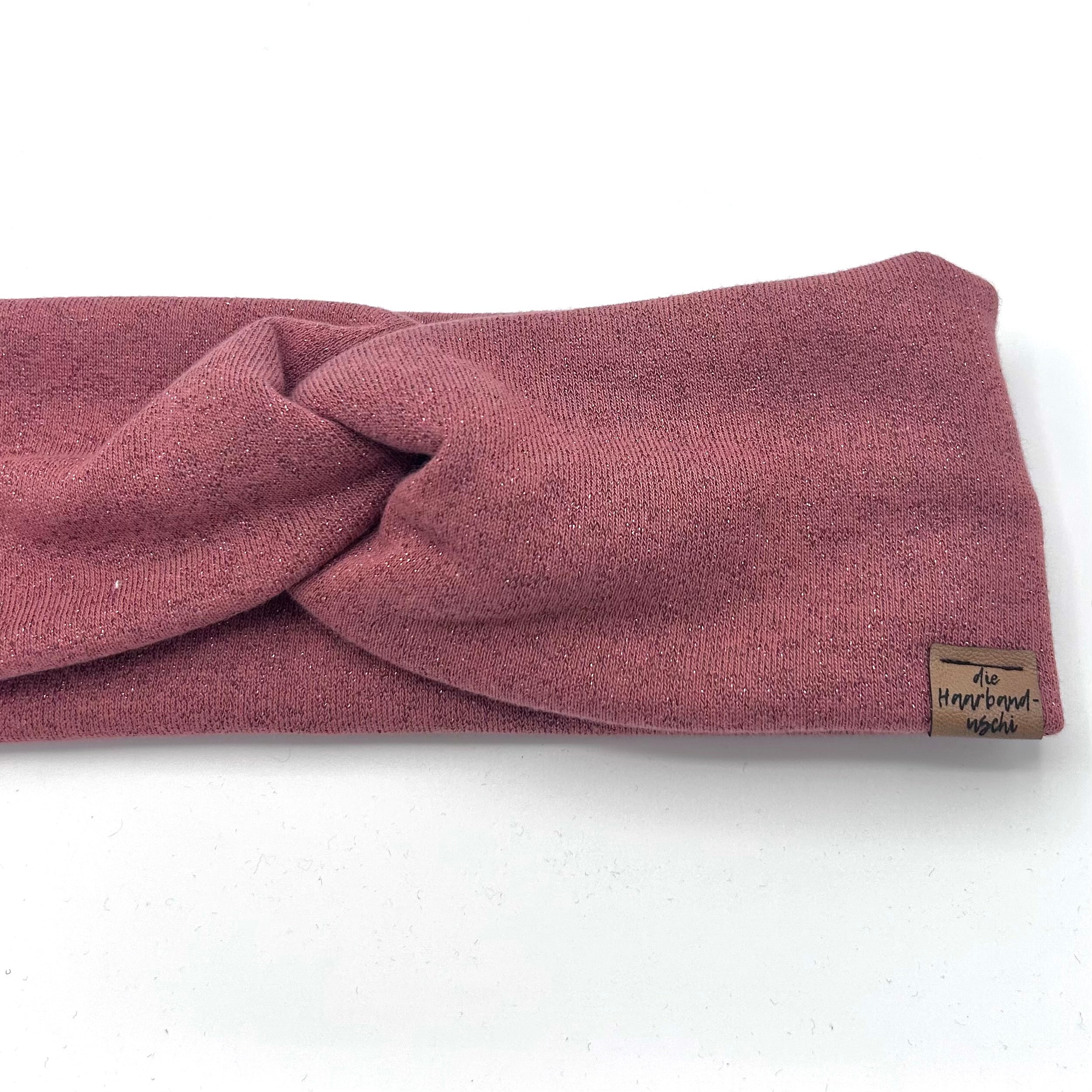 Basic Haarband - Glitzer Rost