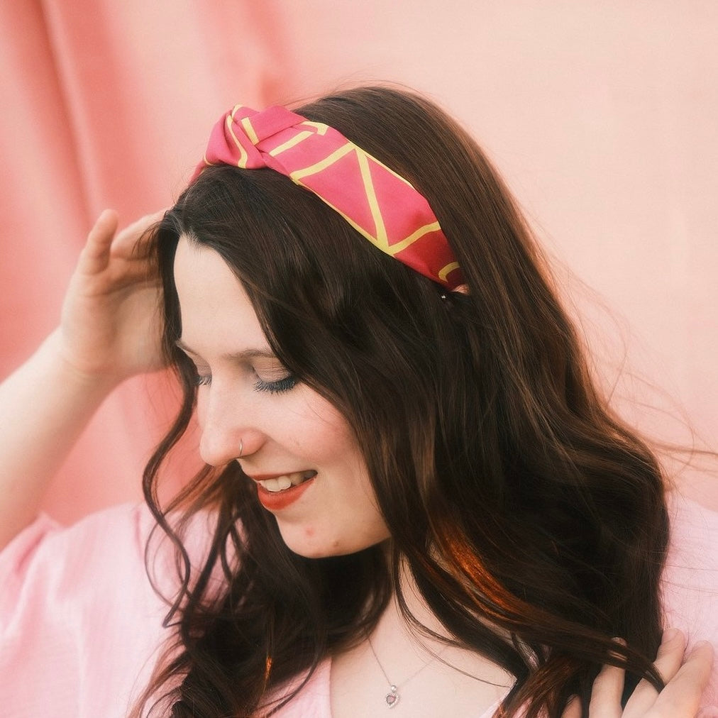 Katharina - Neon Muster Pink/gelb