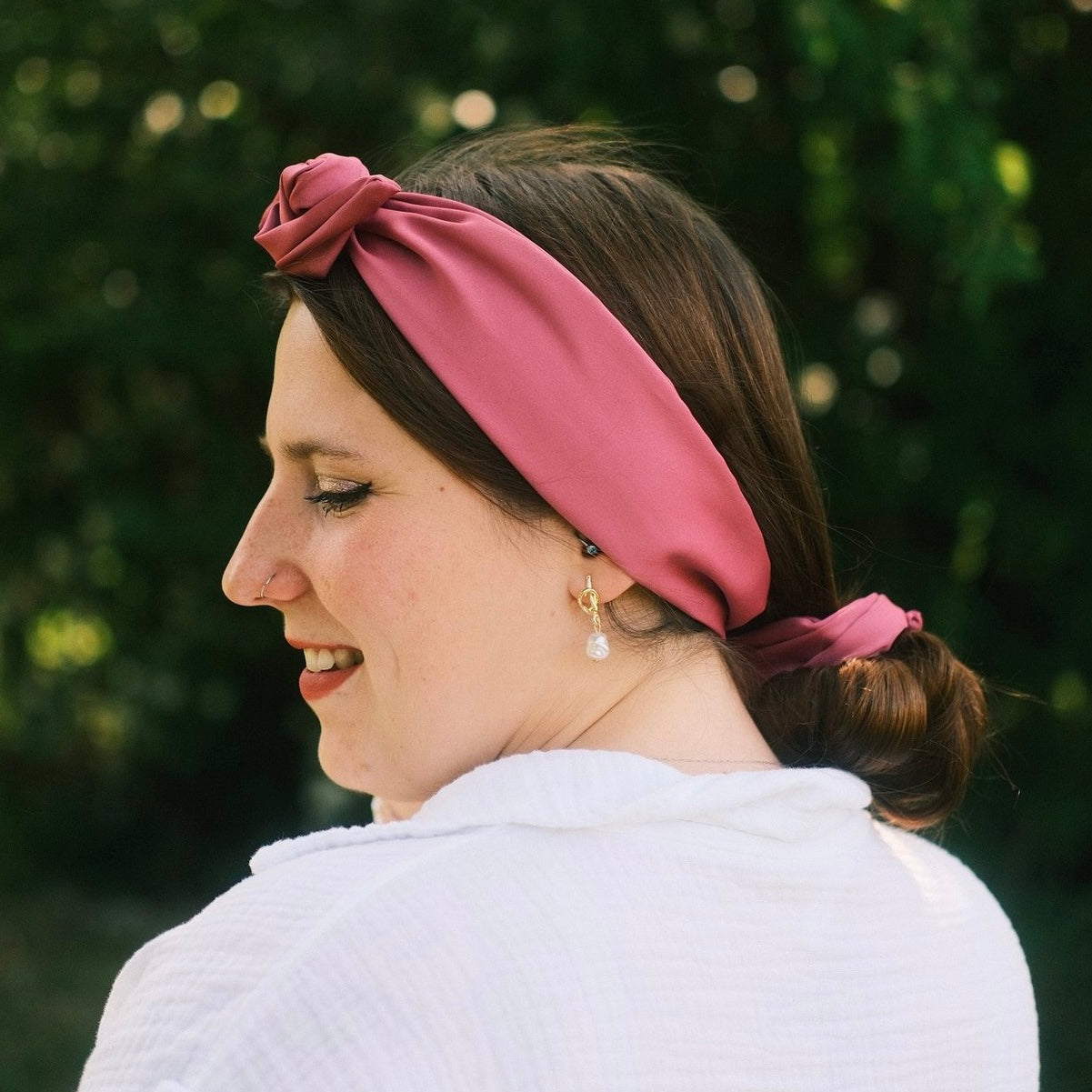 Drahthaarband Satin Puderbeere