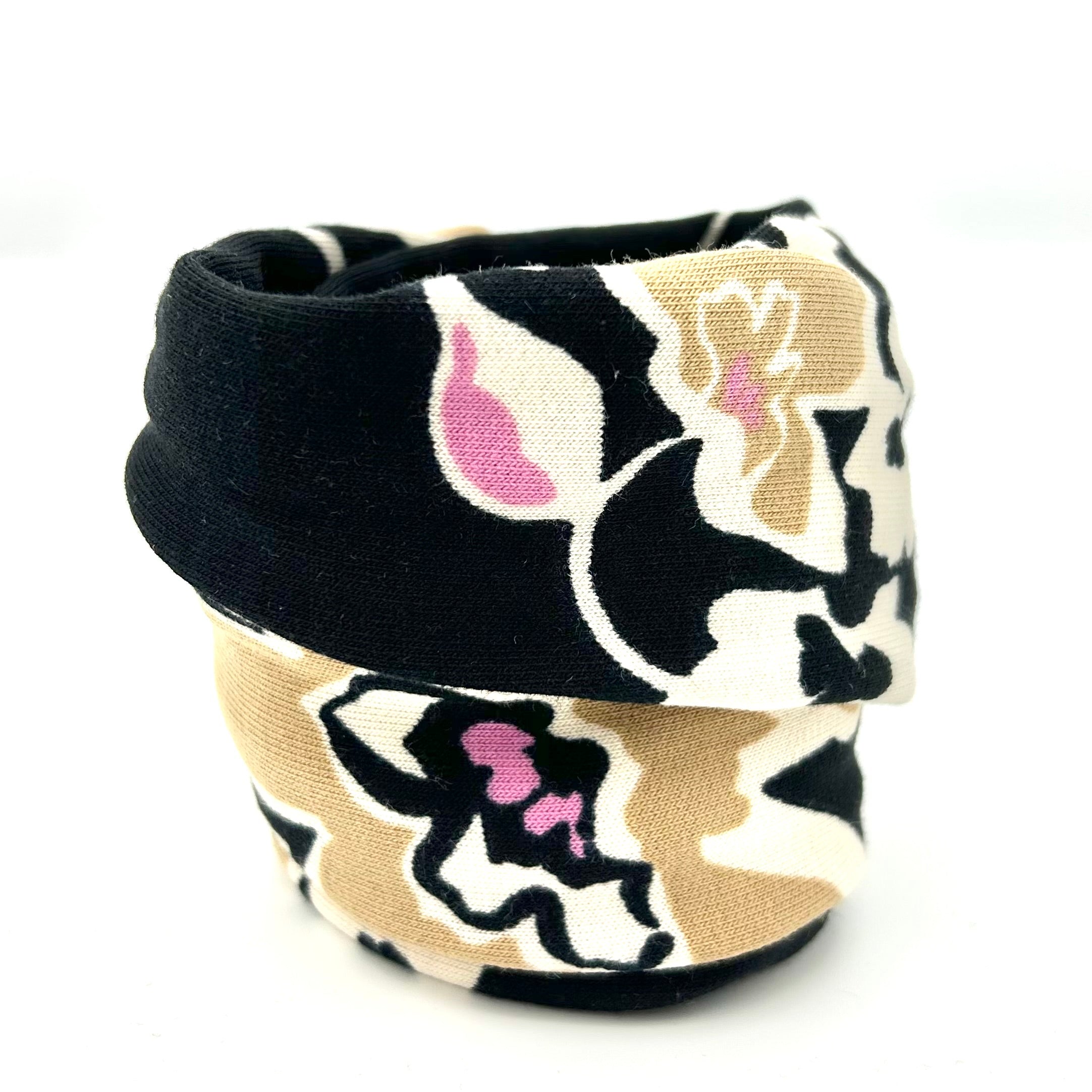 Drahthaarband schmal - Blume Retro