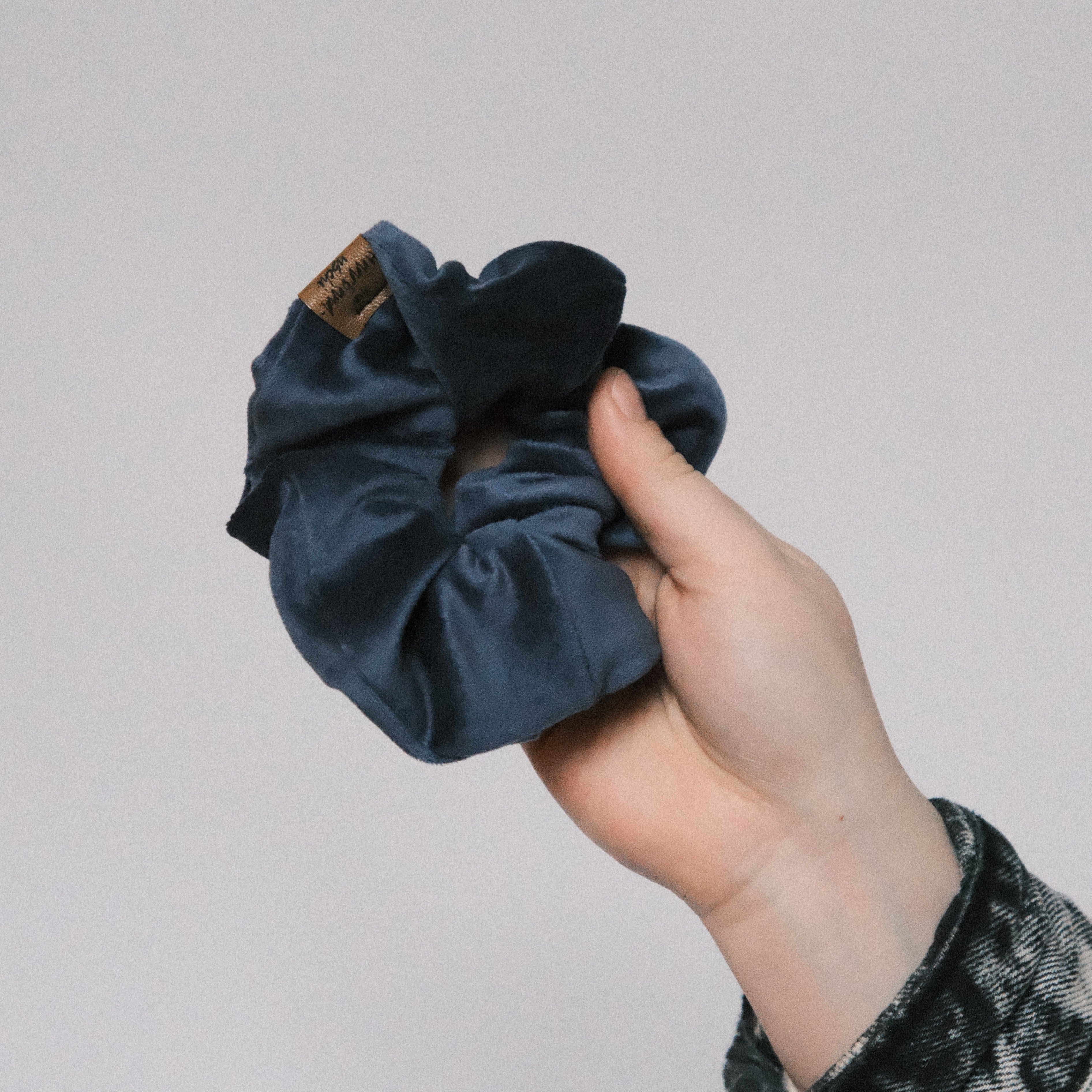 Scrunchie - Samt Indigo Blau