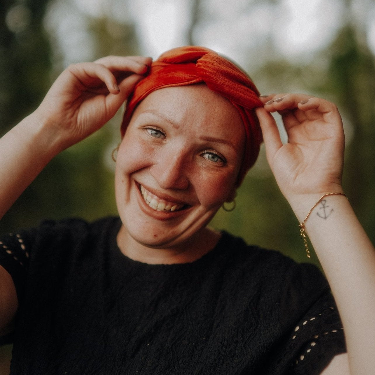 Drahthaarband Cord orange