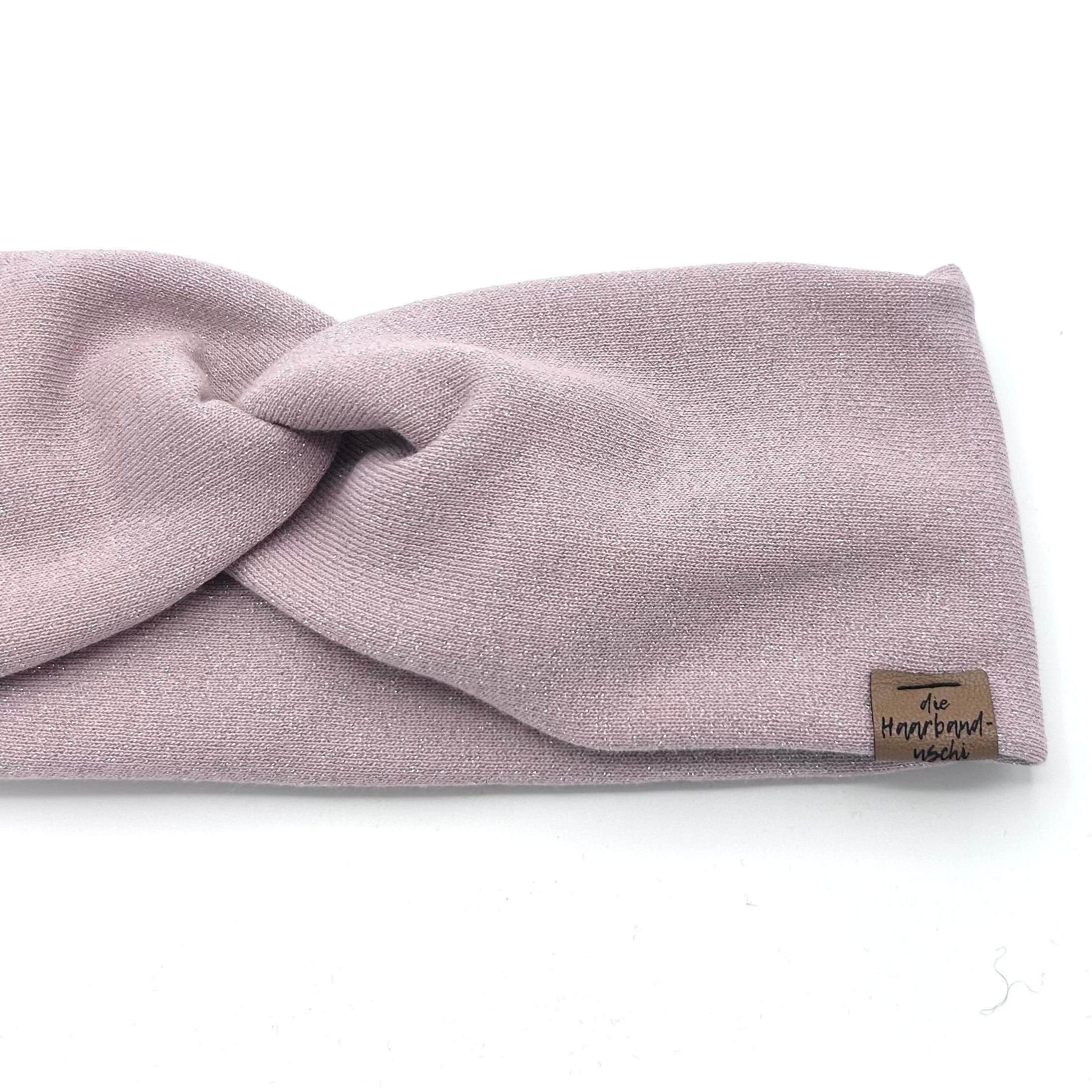 Basic Haarband - Glitzer Hellrosa