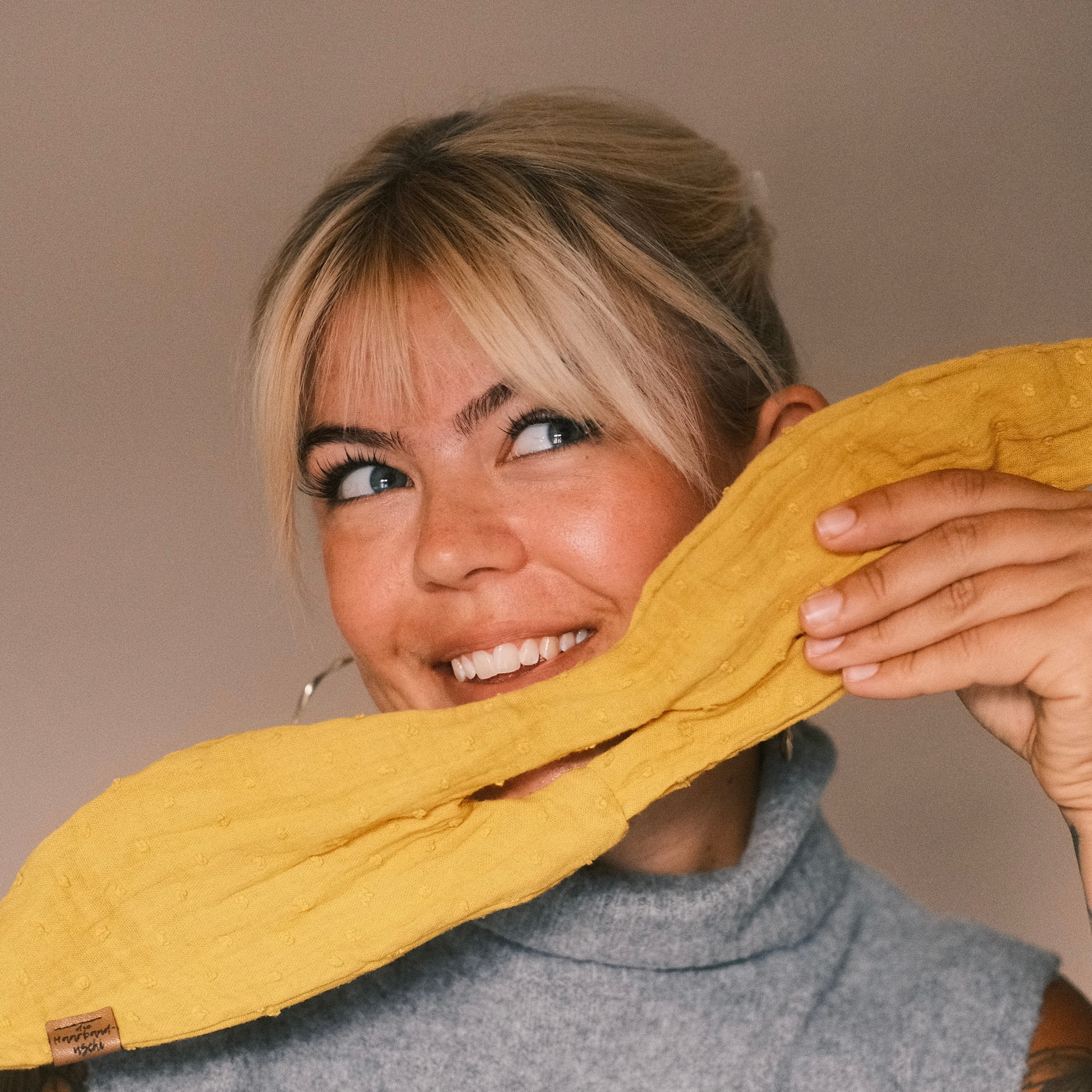 Dutti Musselin Dots Gelb