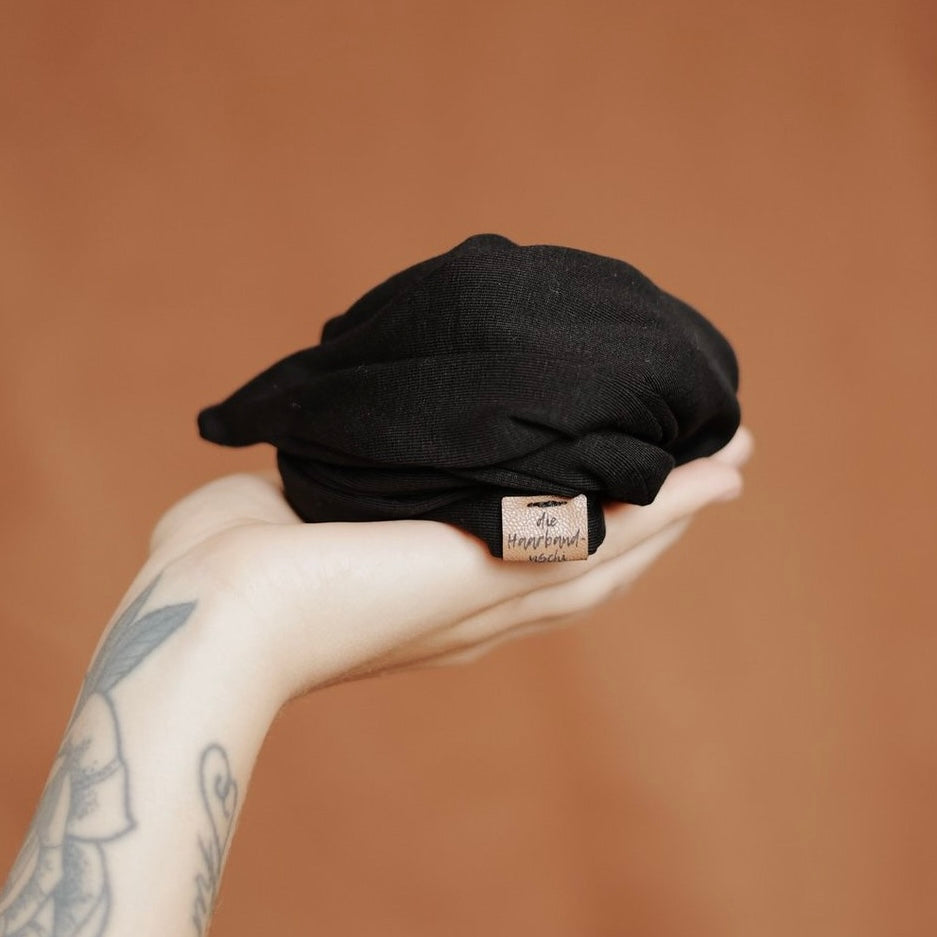 Drahthaarband breit - Schwarz