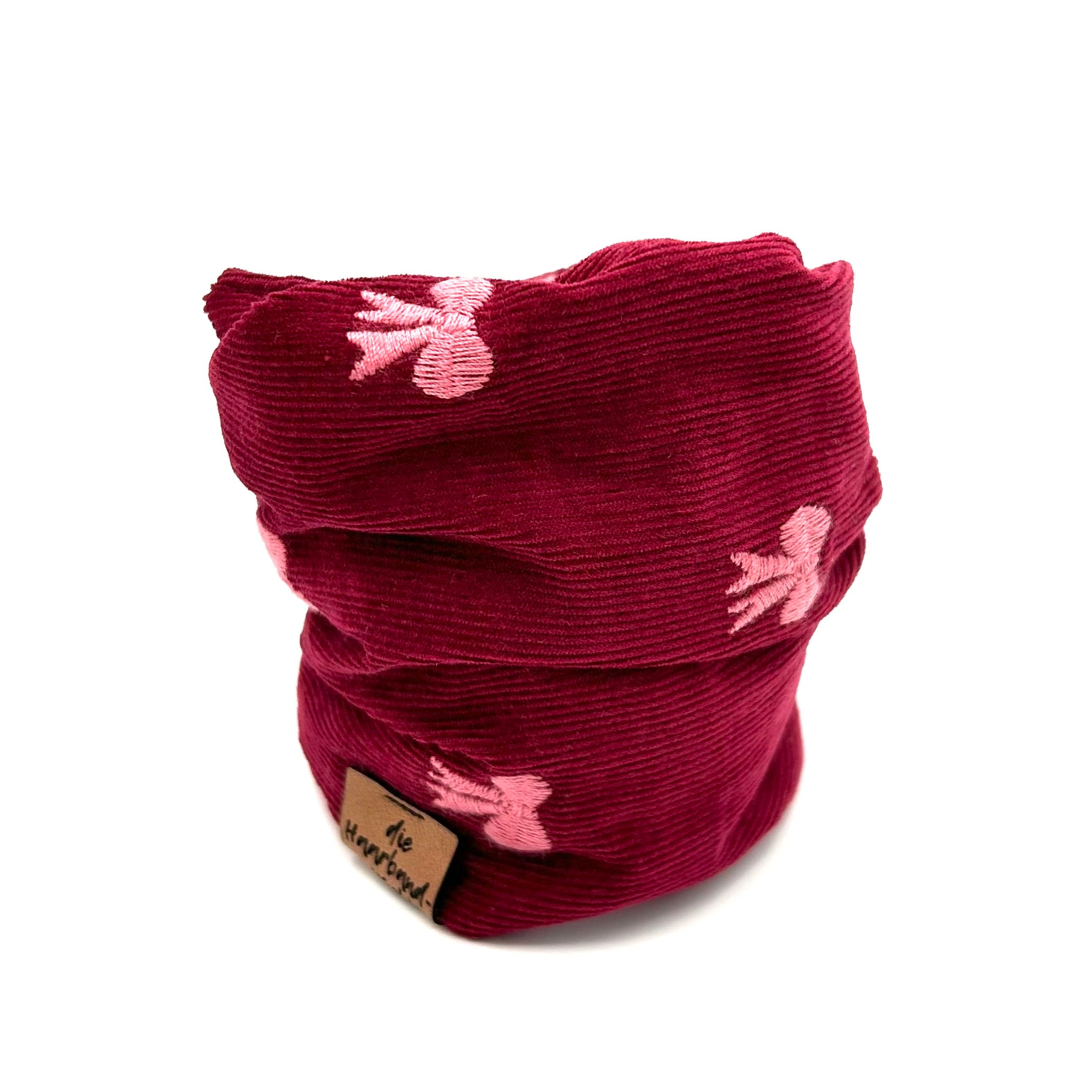 Dutti -Feincord Schleife Rot