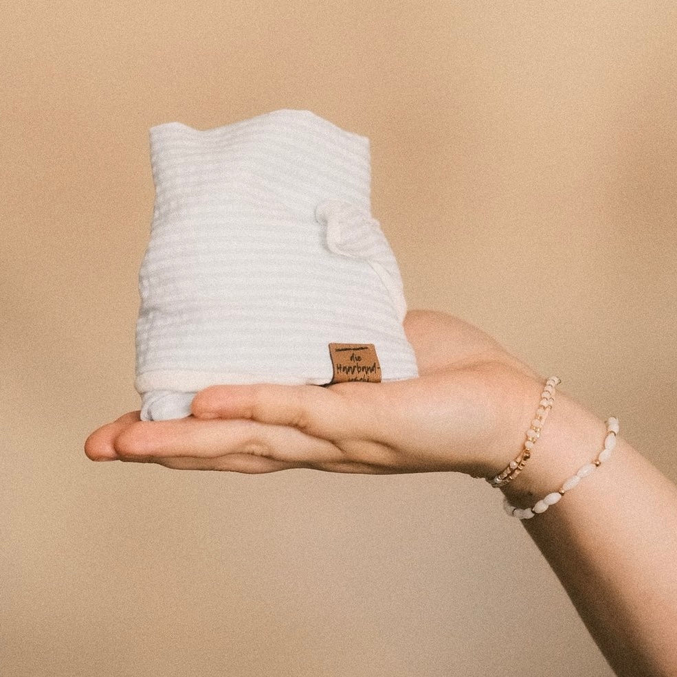 Drahthaarband 2 Seiten gestreift Grün