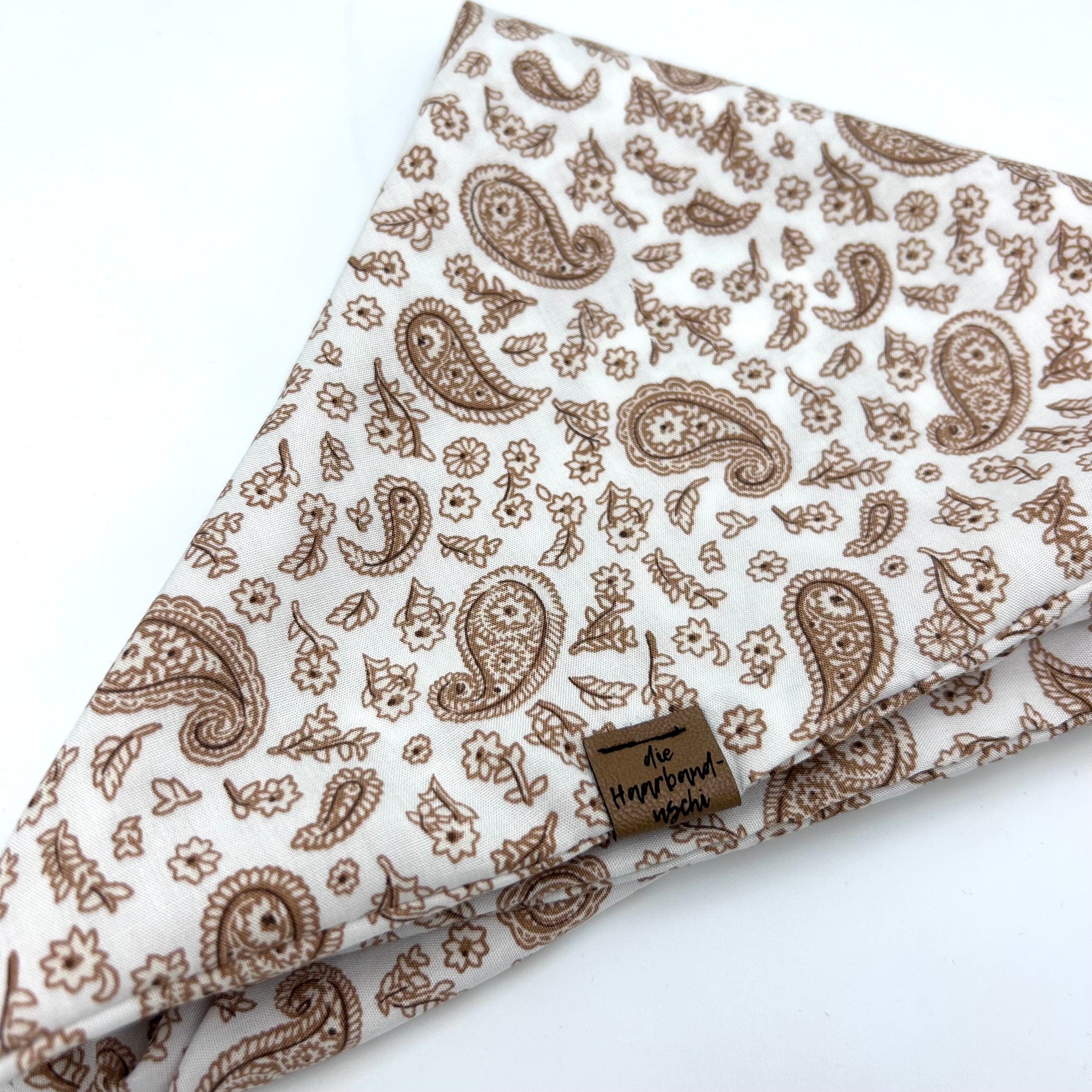 Bandana - Vintage Paisley Weiß