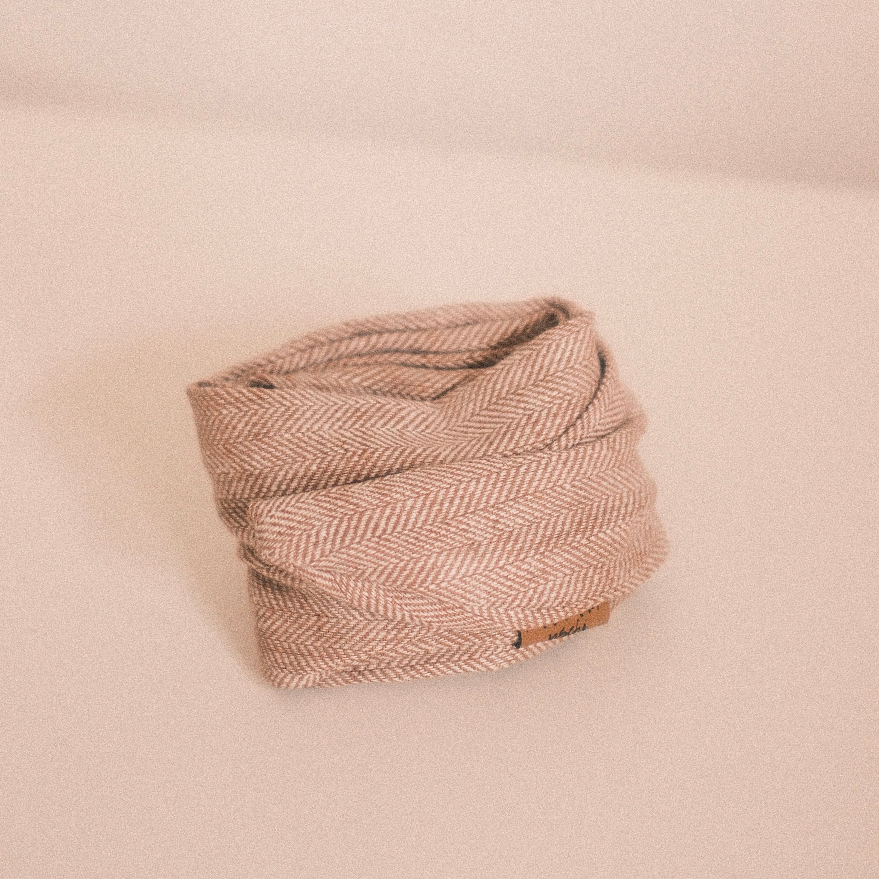 Drahthaarband schmal - Fischgräten Braun