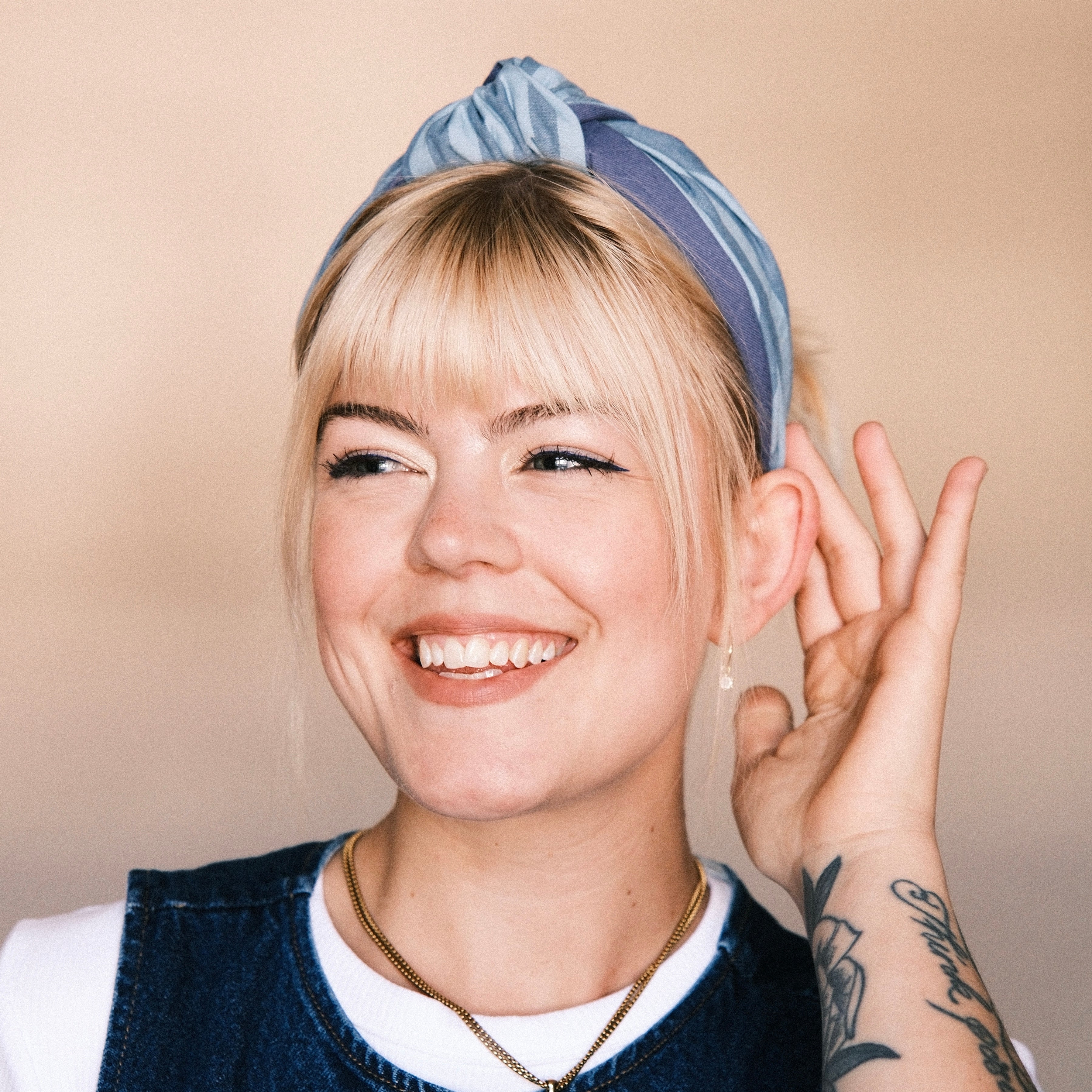 Frieda - Gestreift Azur