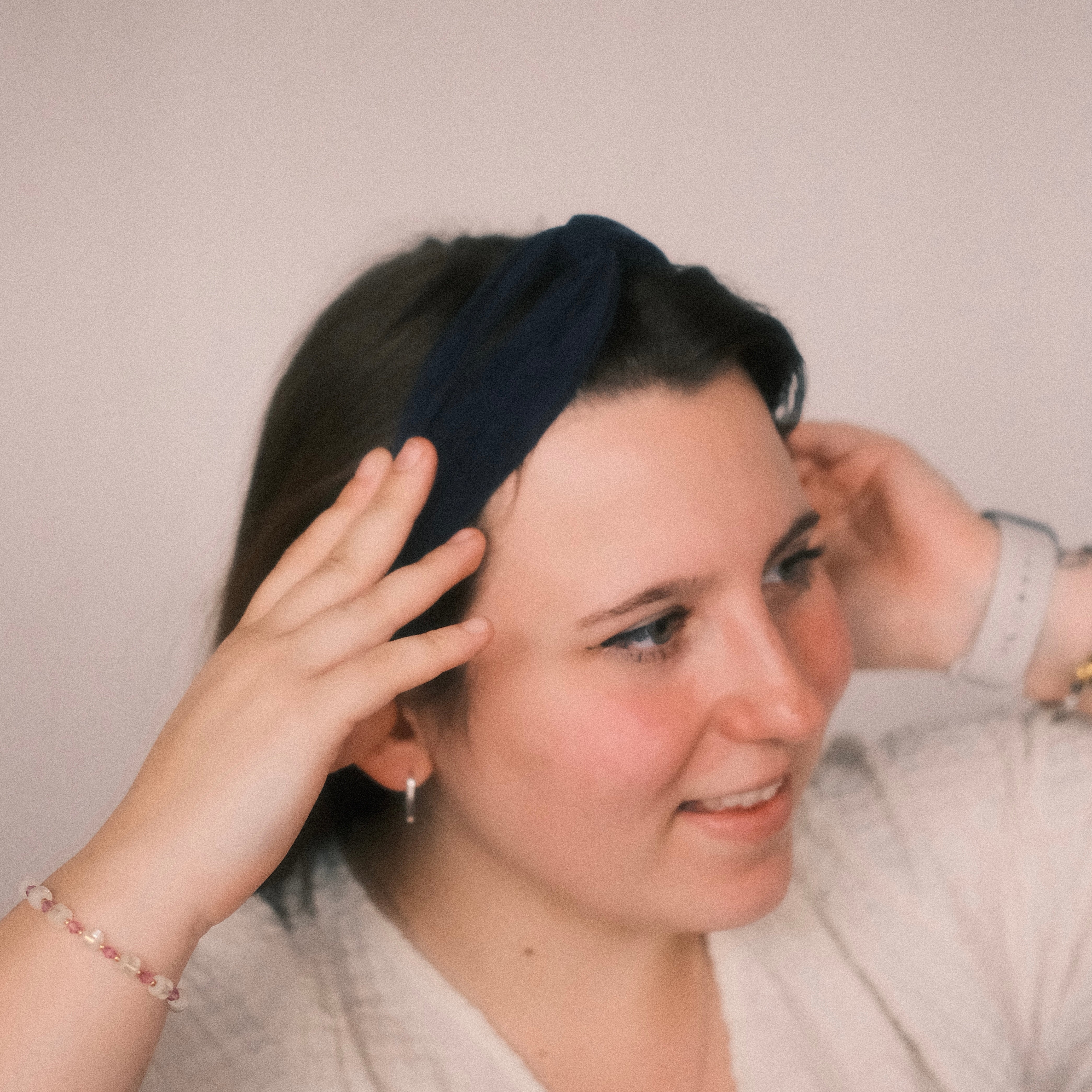 Drahthaarband - Feincord Dunkelblau