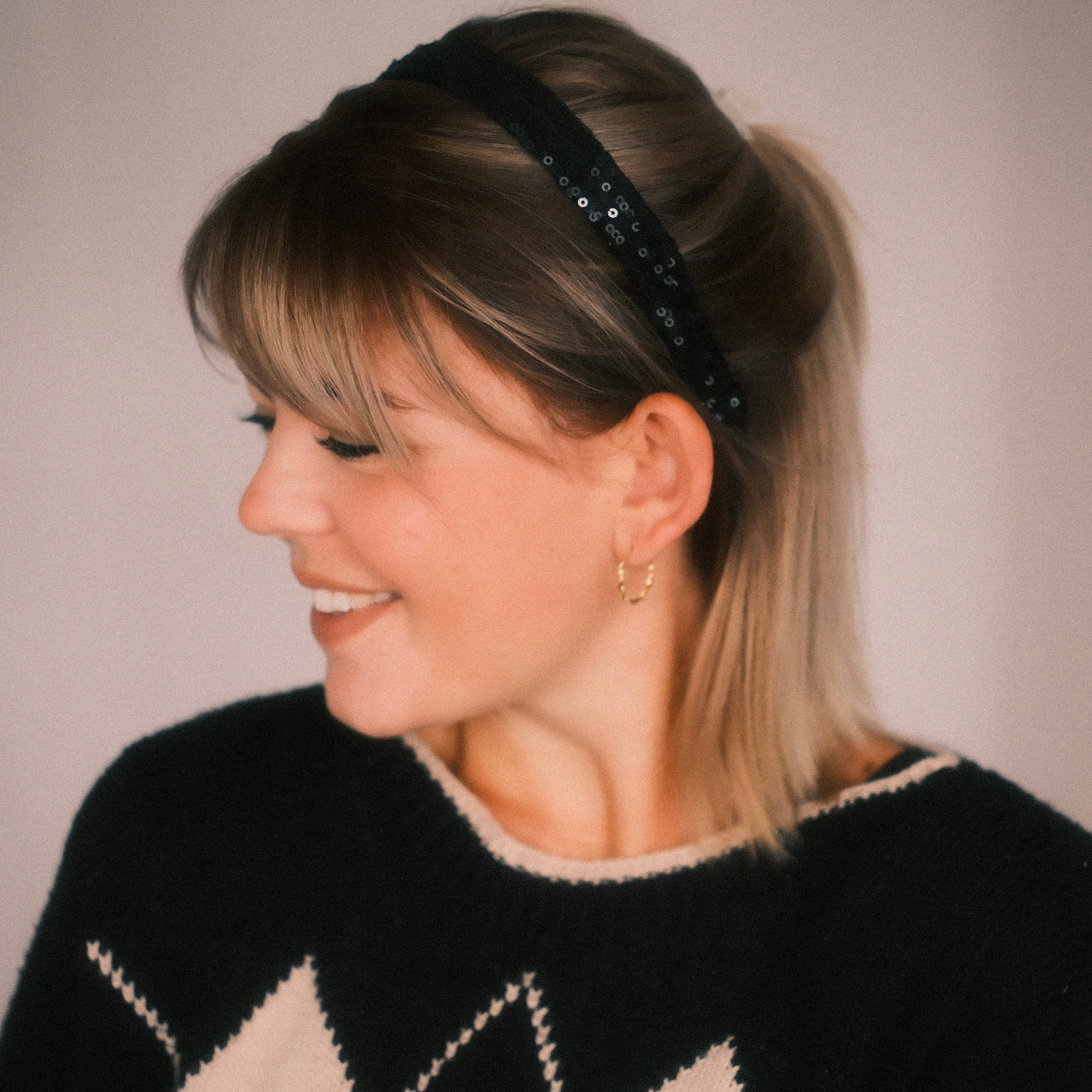 Anna - Pailletten Black