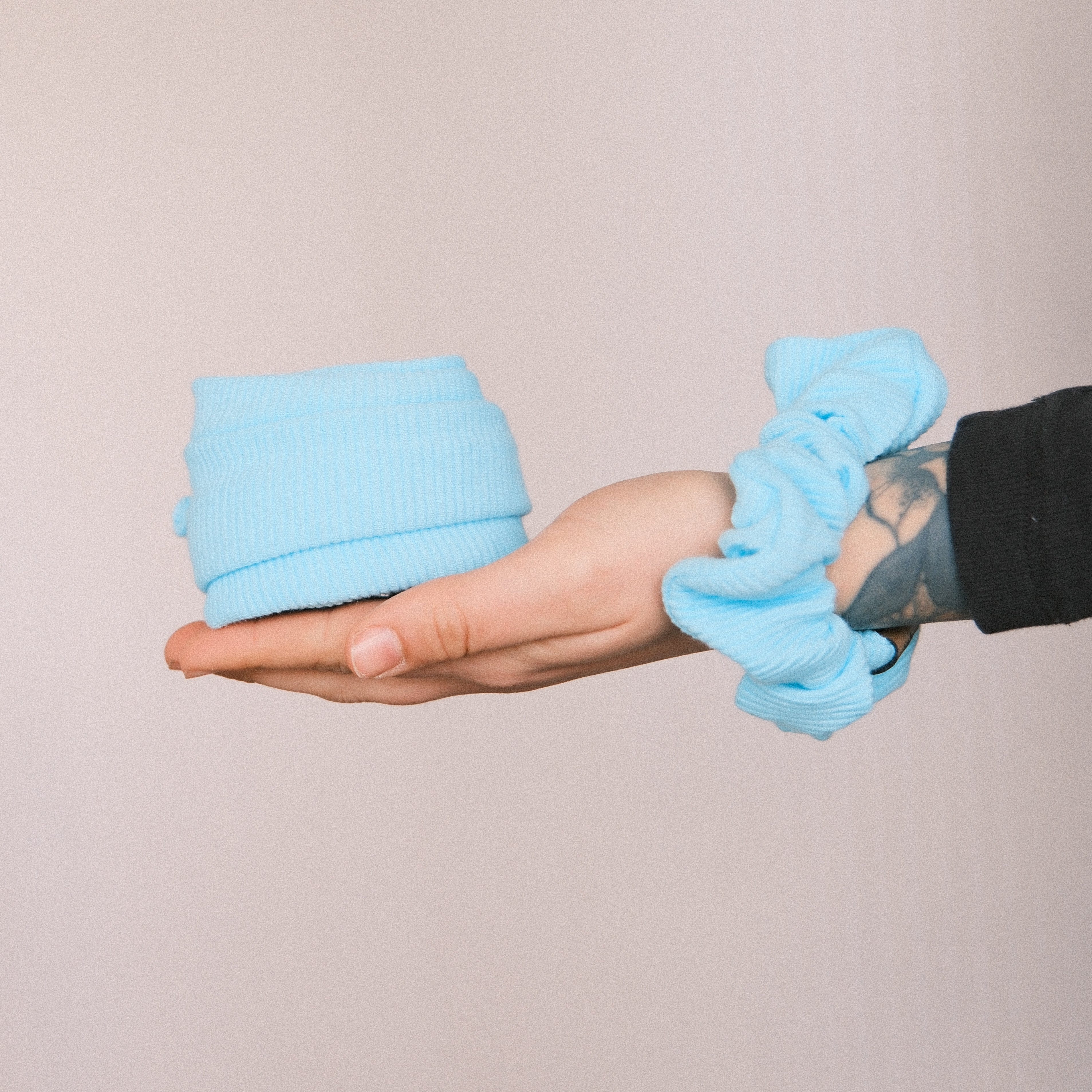 Drahthaarband schmal - Soft Rip Baby Blau