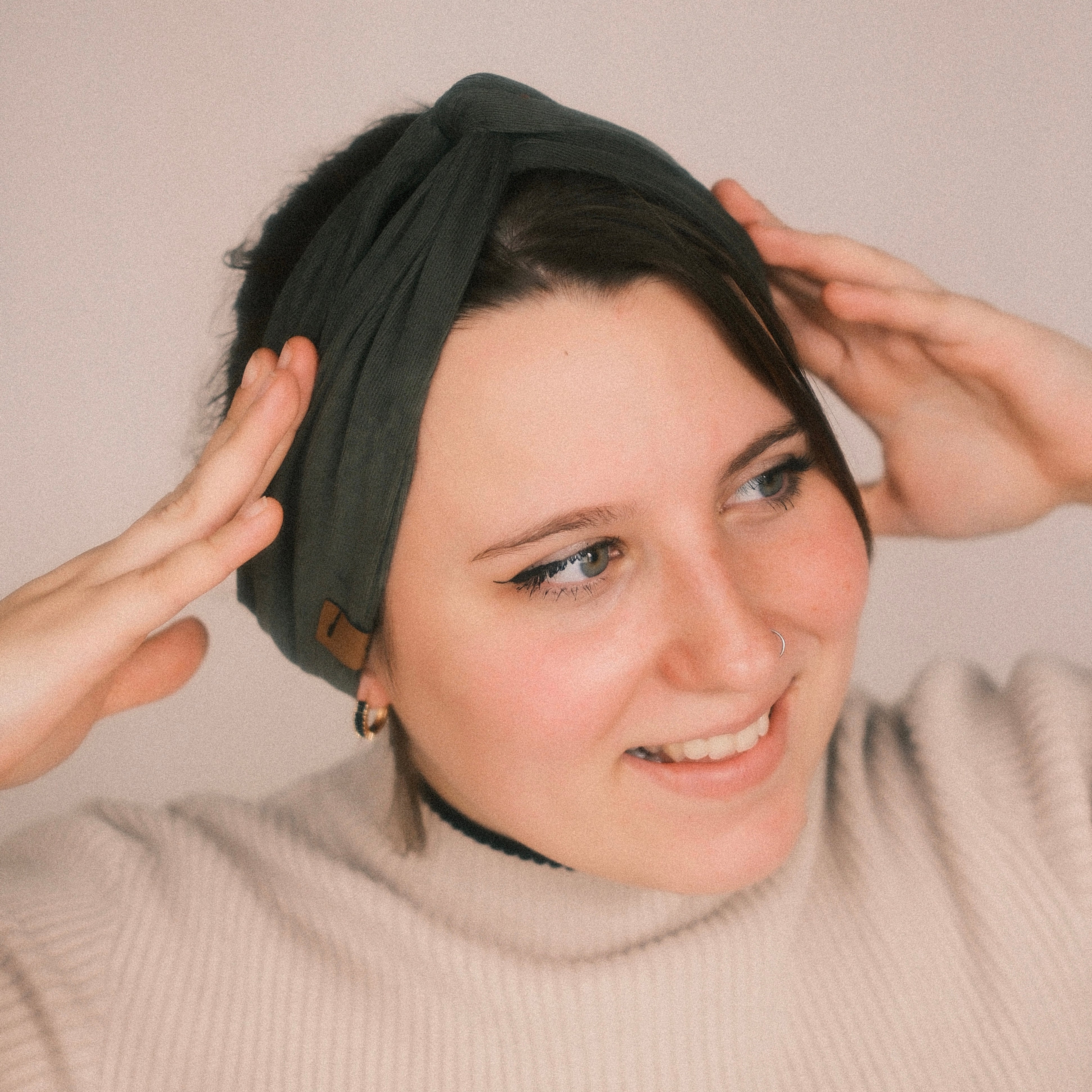 Drahthaarband - Feincord Khaki