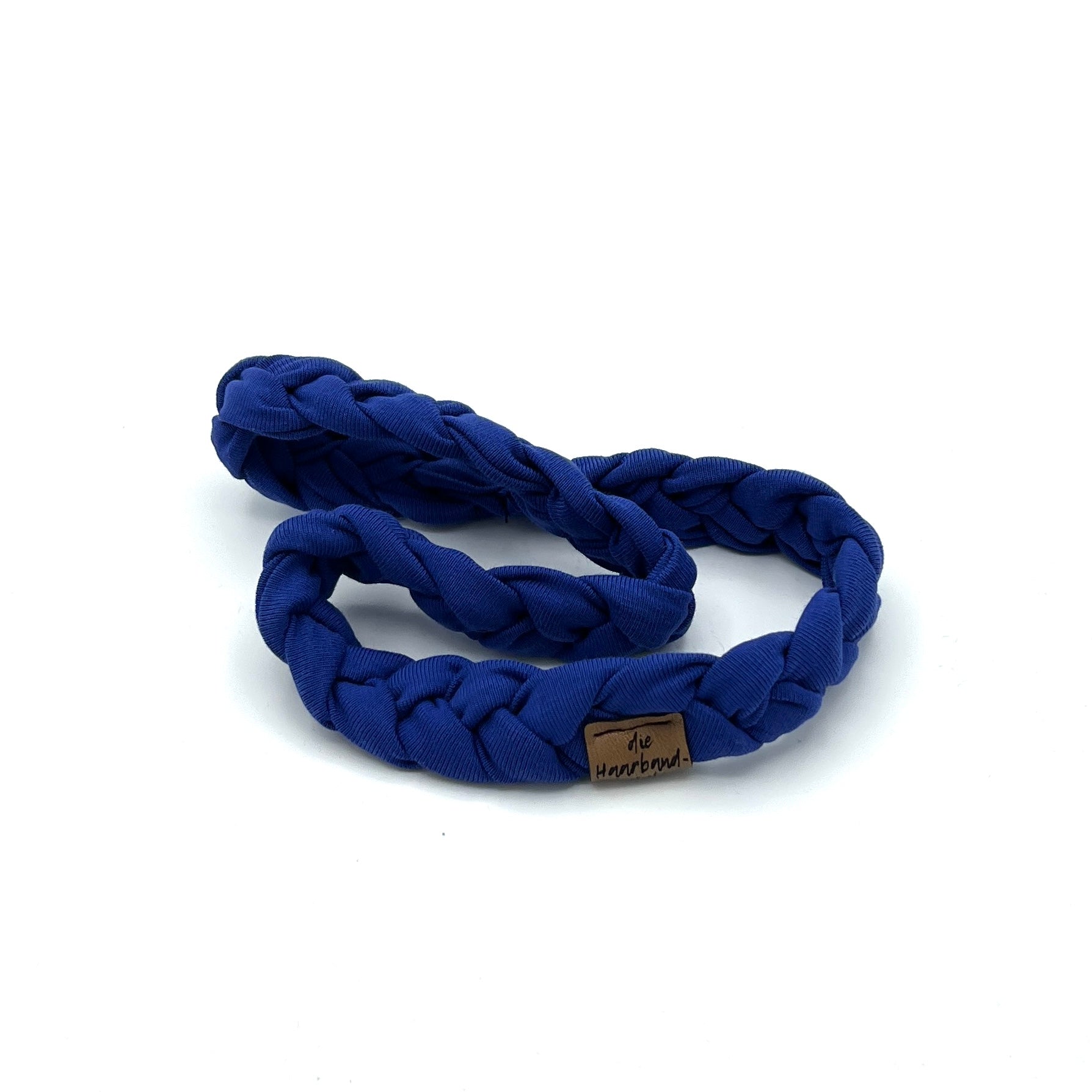 Haarband geflochten royalblau