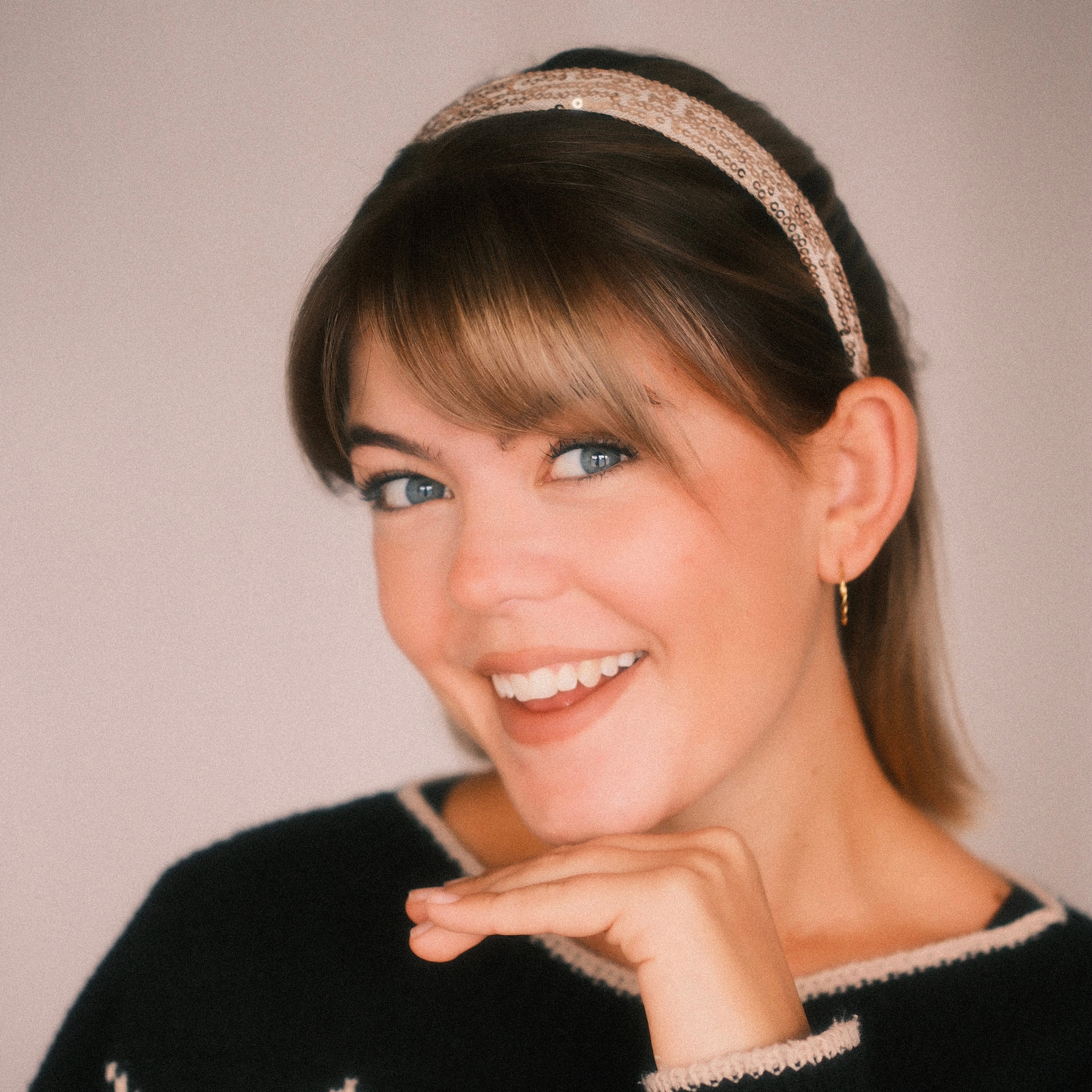 Anna - Pailletten Golden