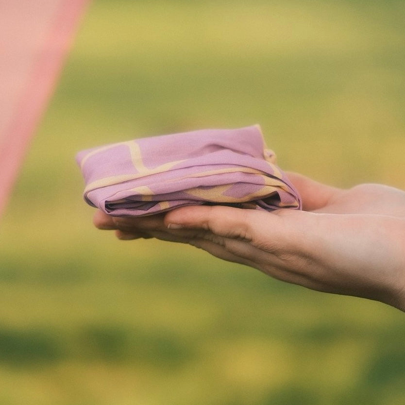 Drahthaarband Neon Flieder/Gelb