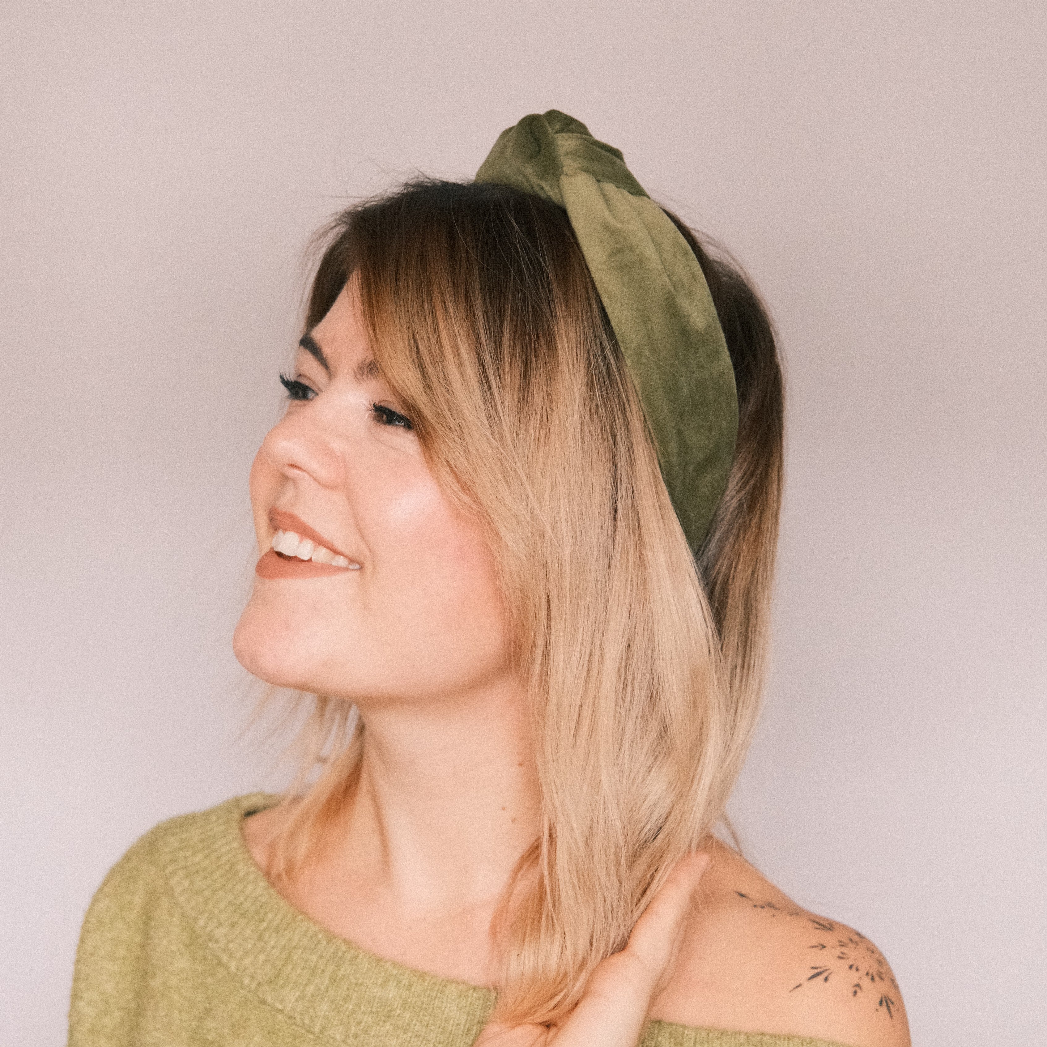 Leyla - Samt Hellgrün