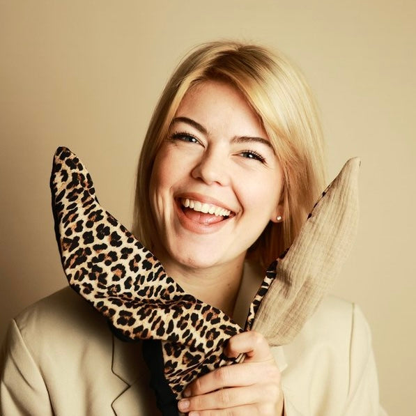 Drahthaarband 2 Seiten Leo beige