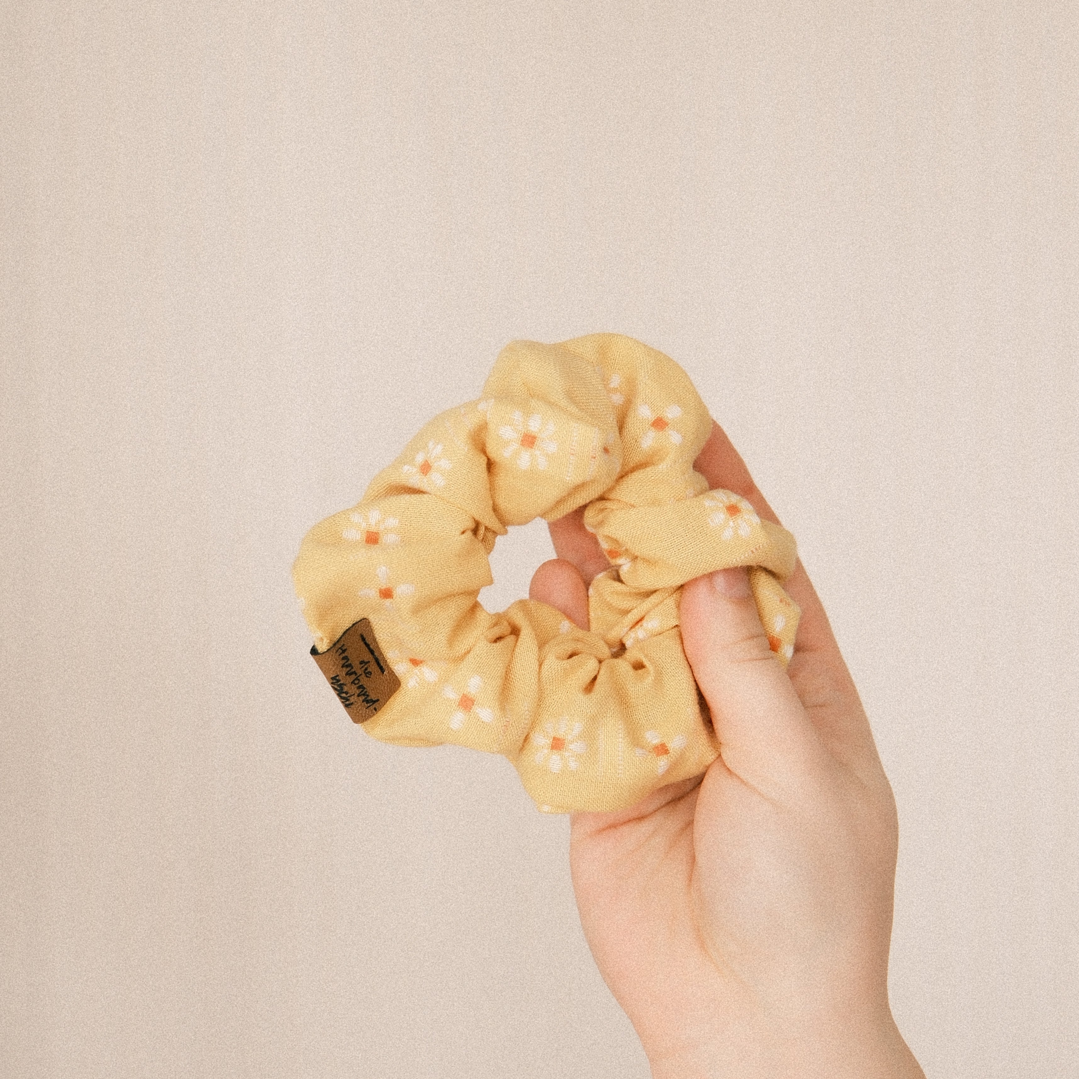 Scrunchie - Blümchen Gelb