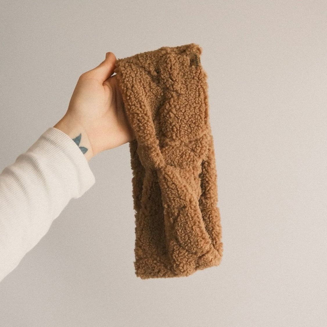 Basic Haarband - Teddy Love Camel