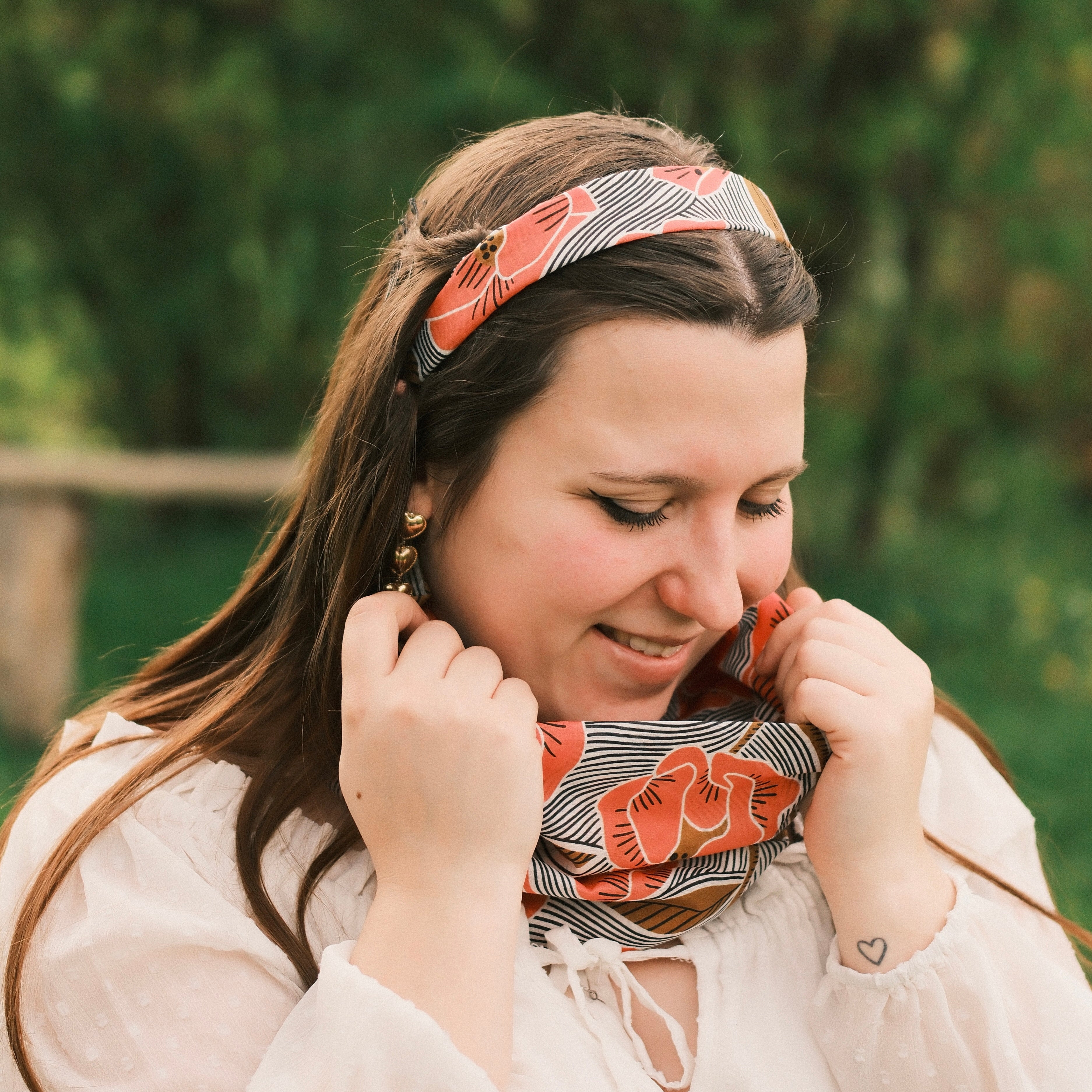 Anne - Retro Blume Orange