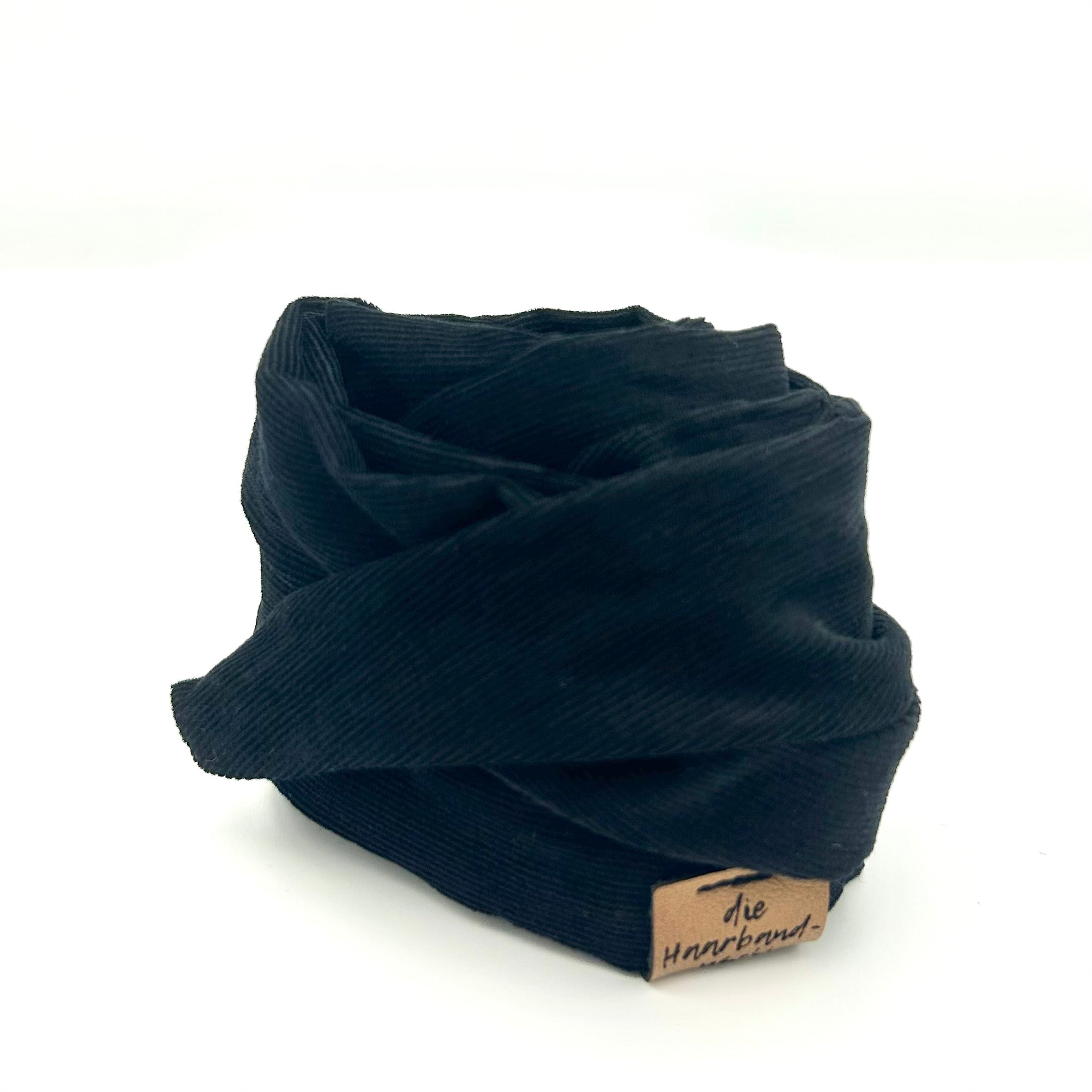 Drahthaarband - Feincord Schwarz