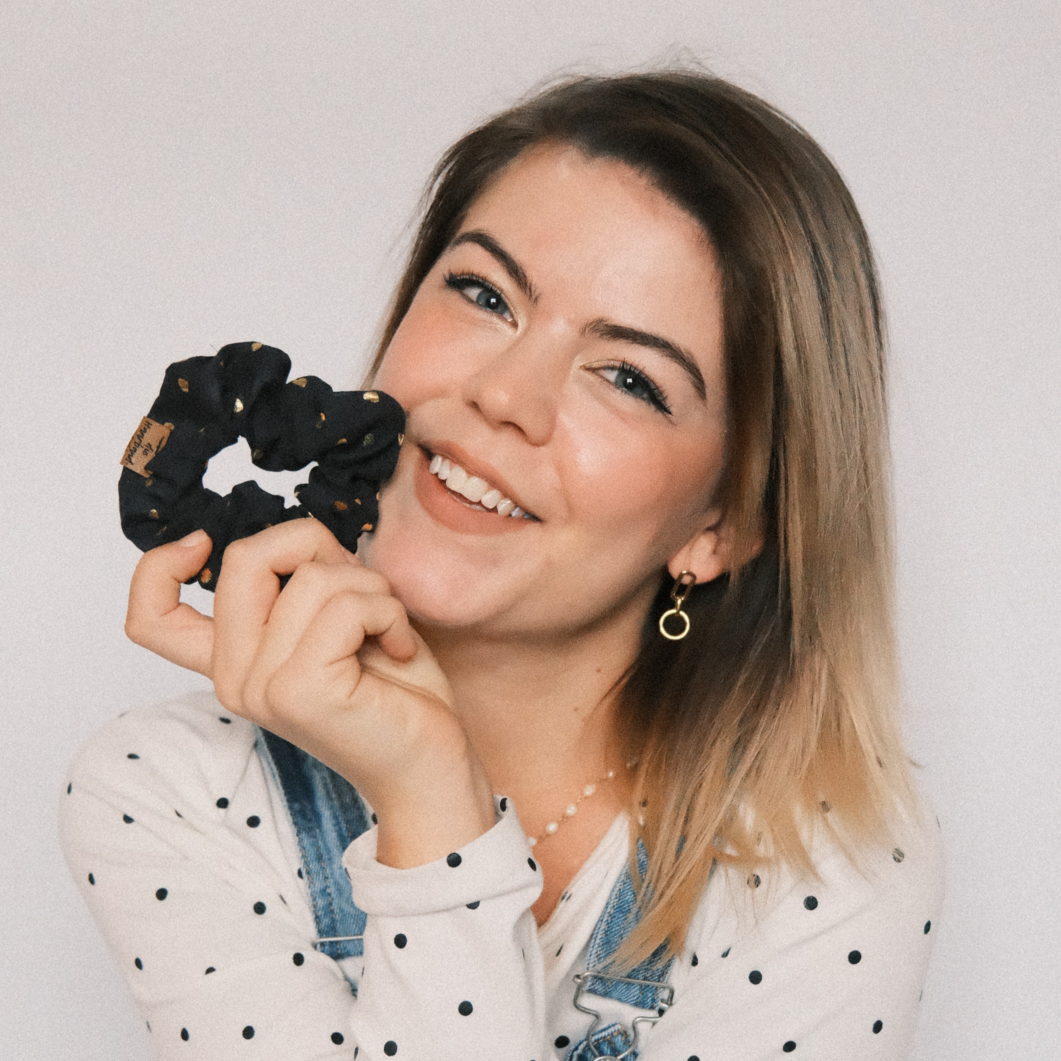 Scrunchie - Herzi Dunkelblau