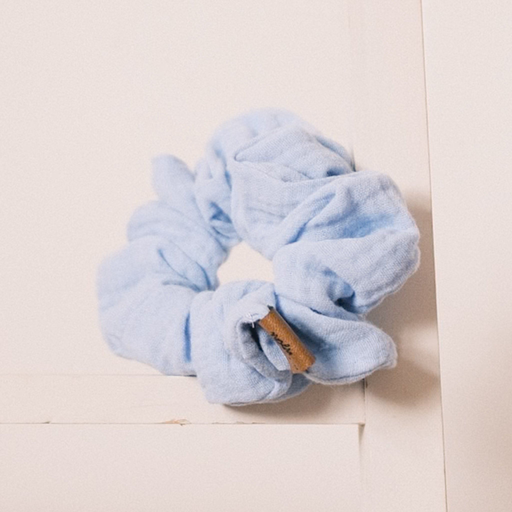 Scrunchie - Musselin Hellblau