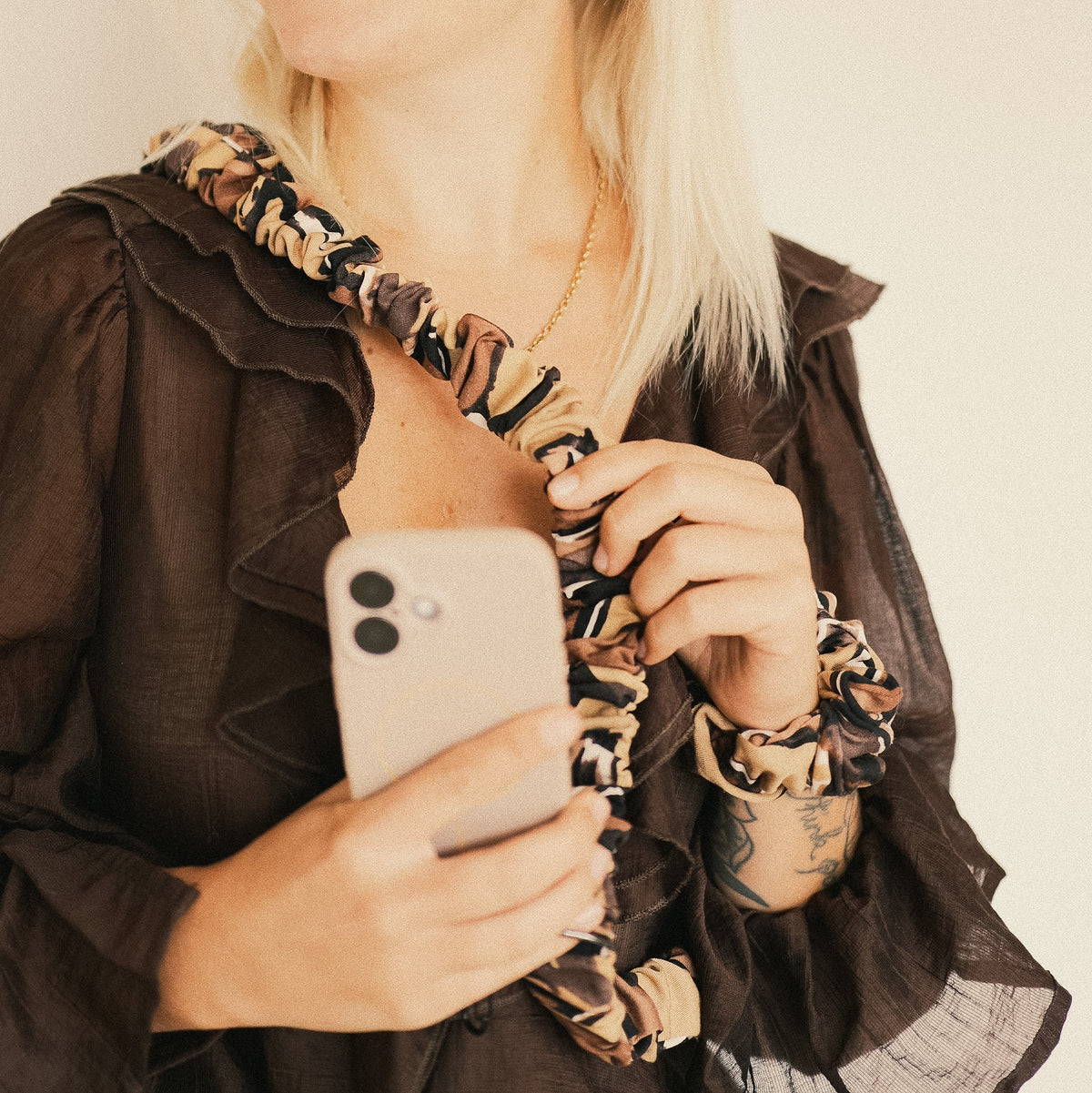 Handykette – Herbstliebe Gold