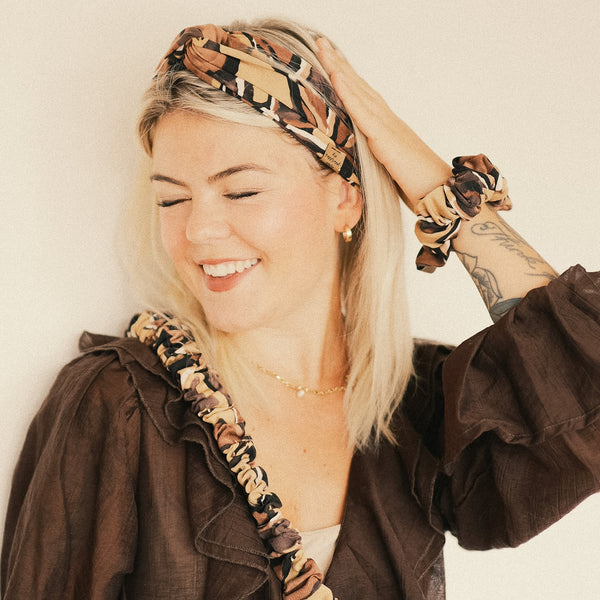 Scrunchie - Herbstliebe Gold