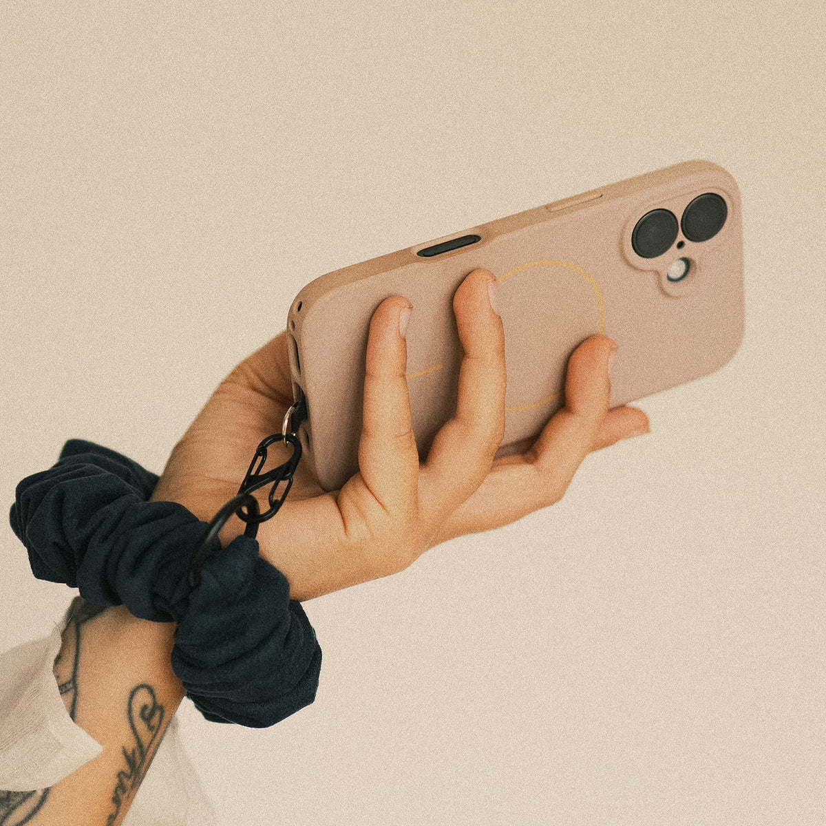 Handyscrunchie – Veganes Wildleder Dunkelblau