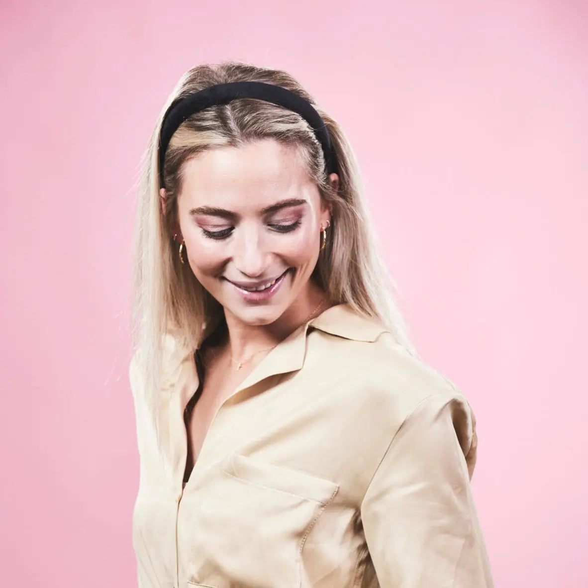 Anna schwarz Samt Haarreif