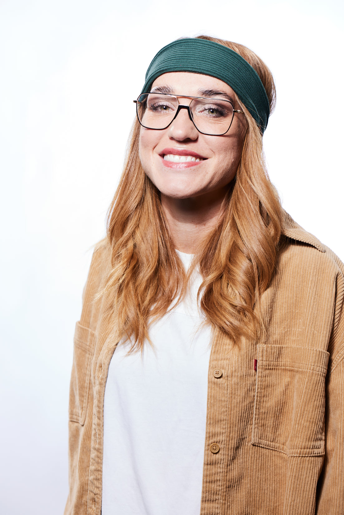 Stirnband sportlich gefüttert grün