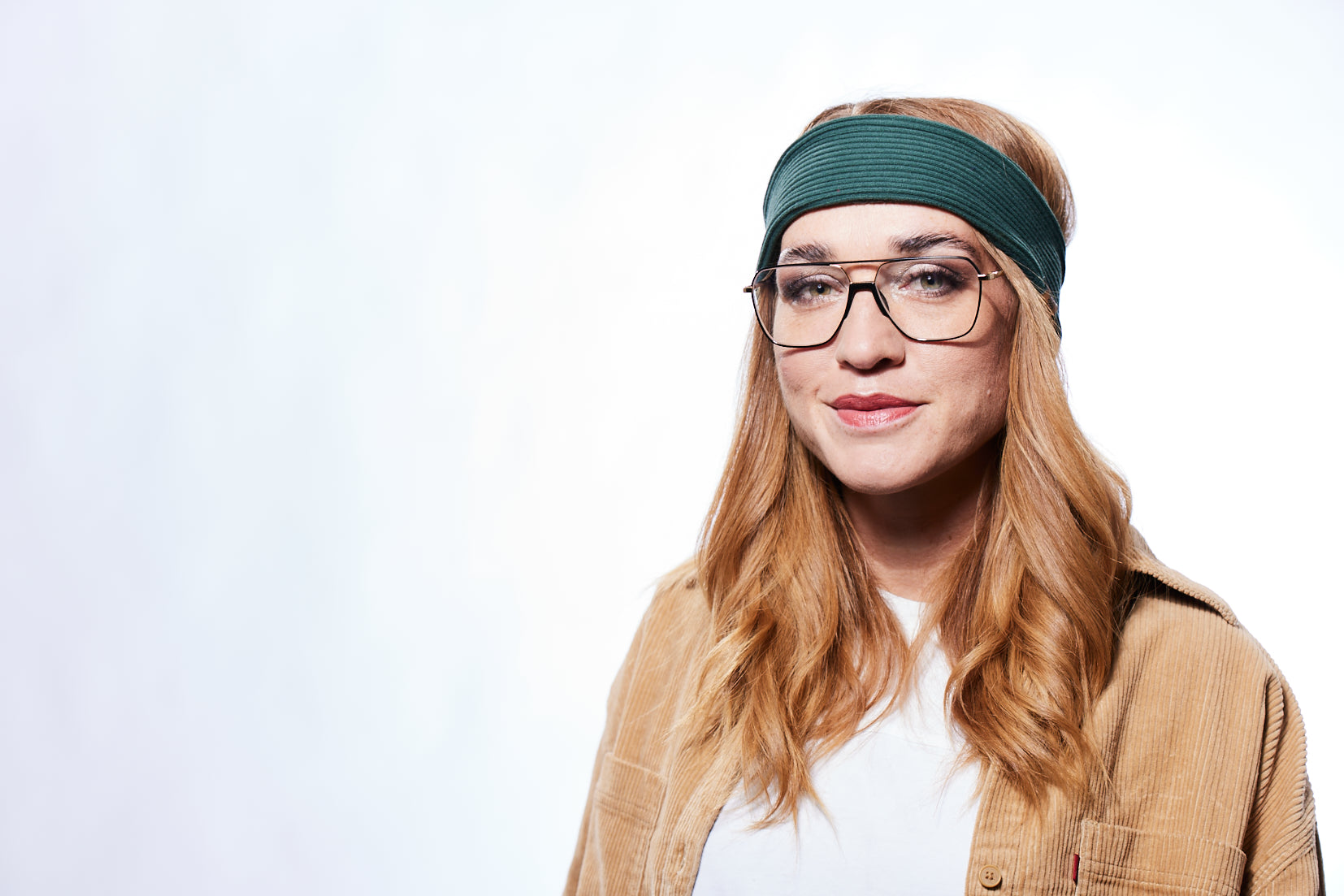 Stirnband sportlich gefüttert grün